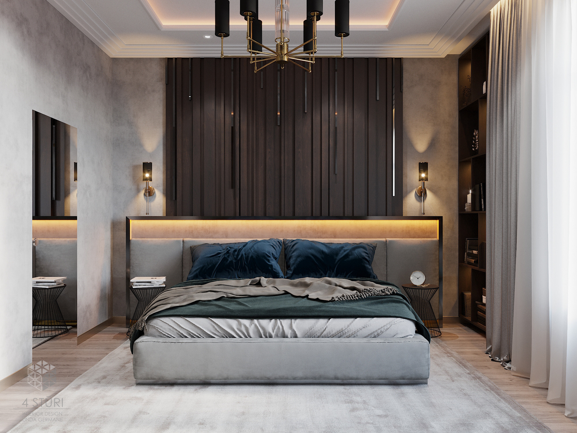 Квартира 114 м². Студия дизайна интерьера 4 Stūri