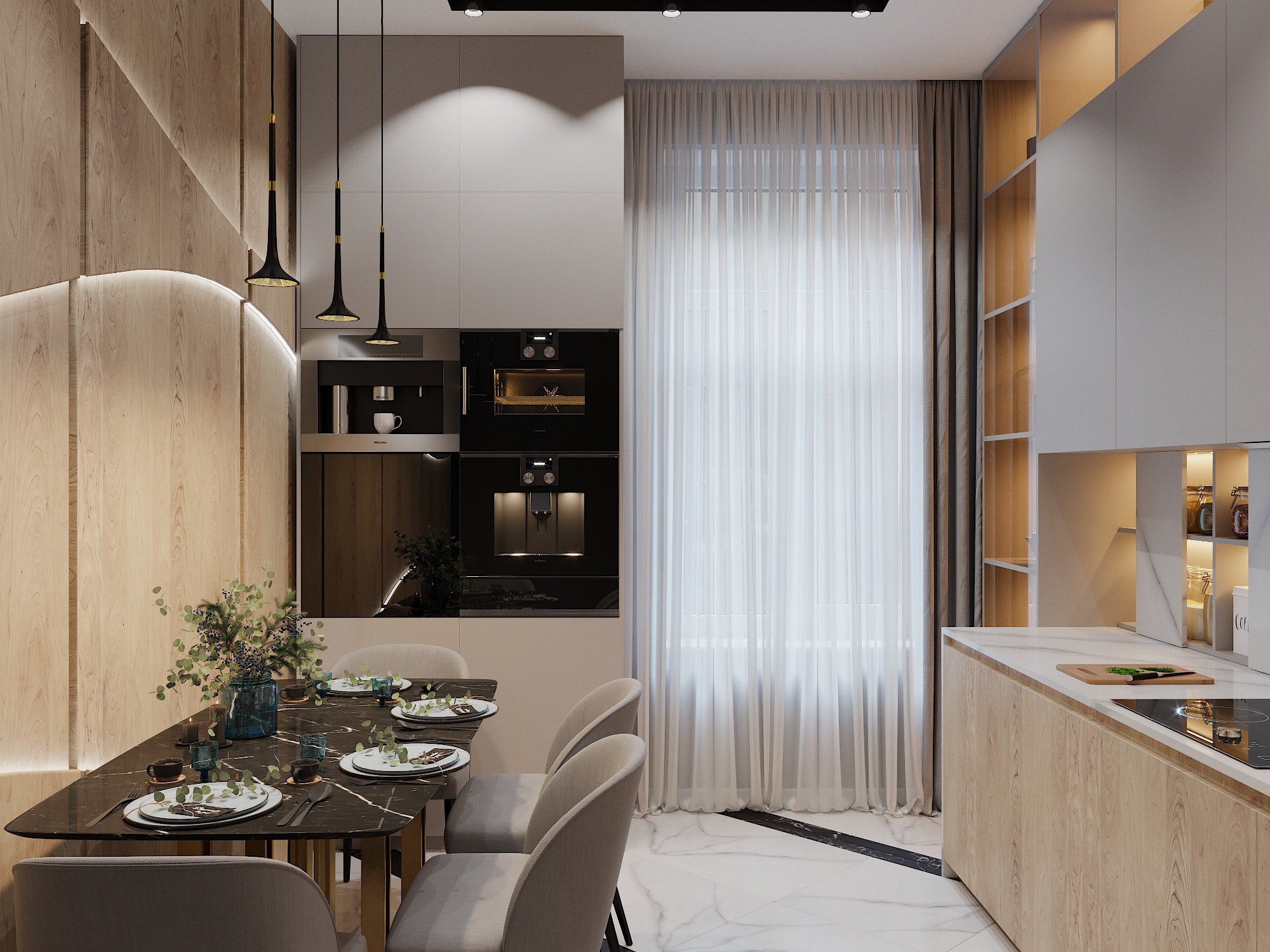 Квартира 114 м². Студия дизайна интерьера 4 Stūri