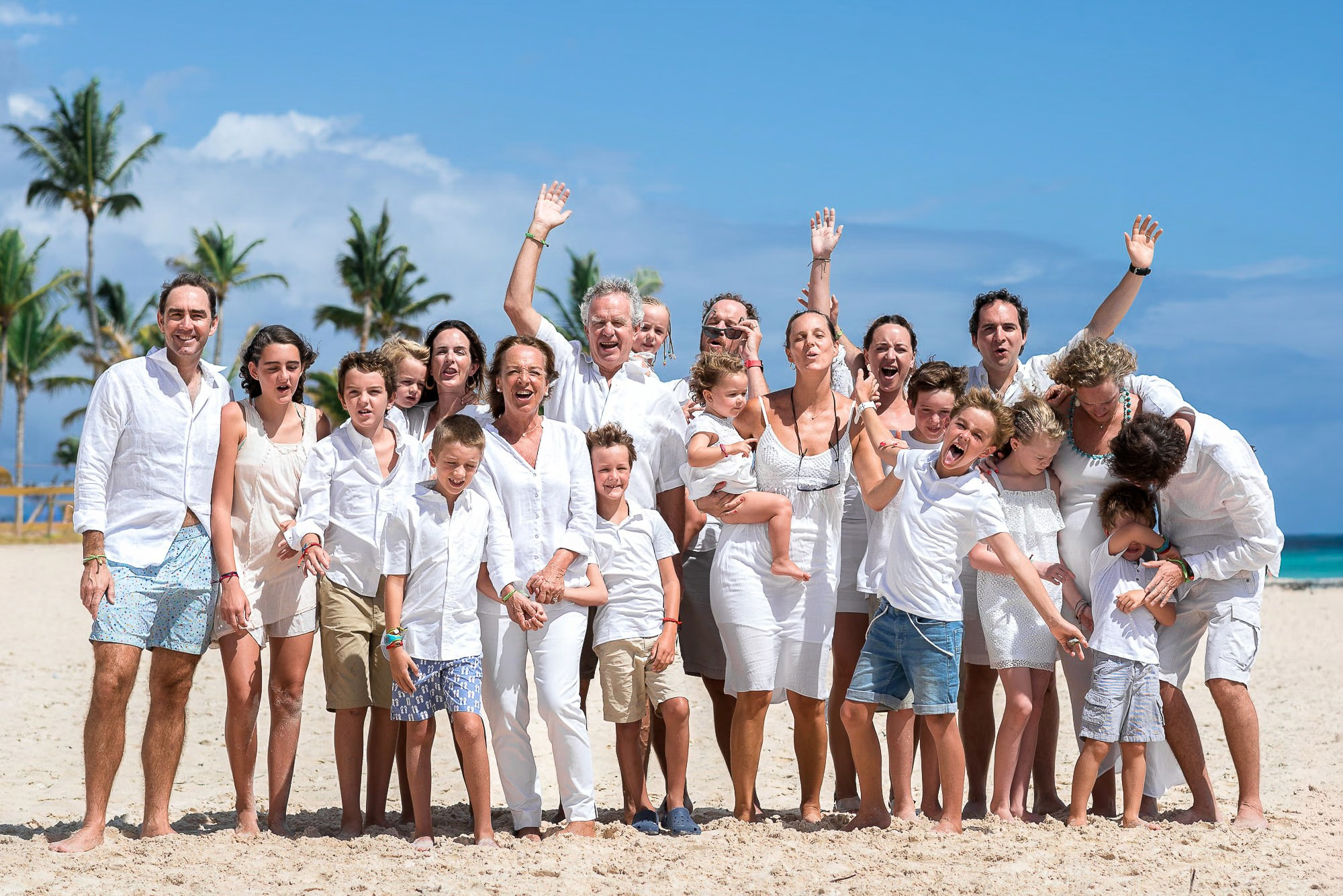 Family photography session with a punta cana family photographer at sunset