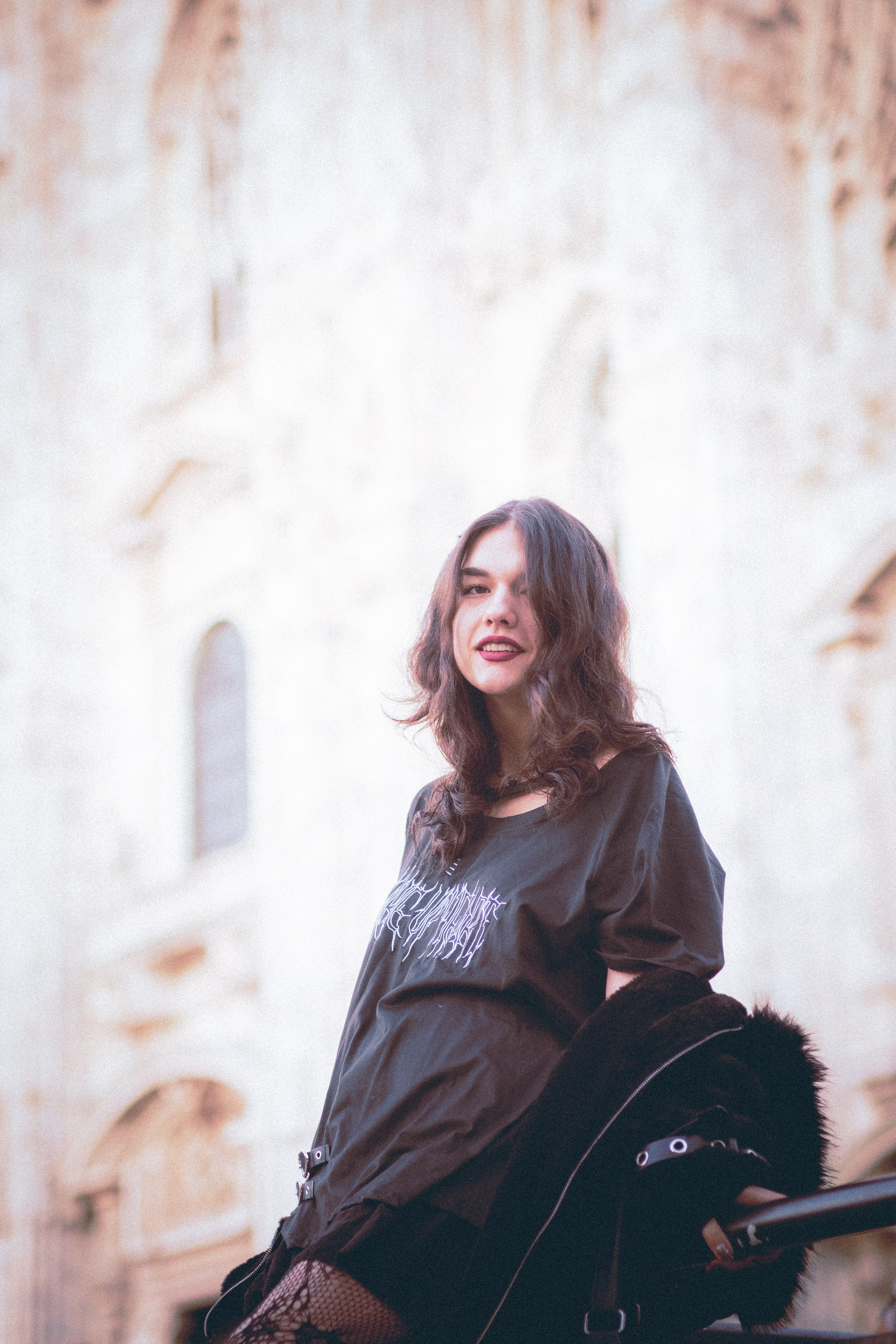 Kate in Milan | Gothic Street Portrait Photography