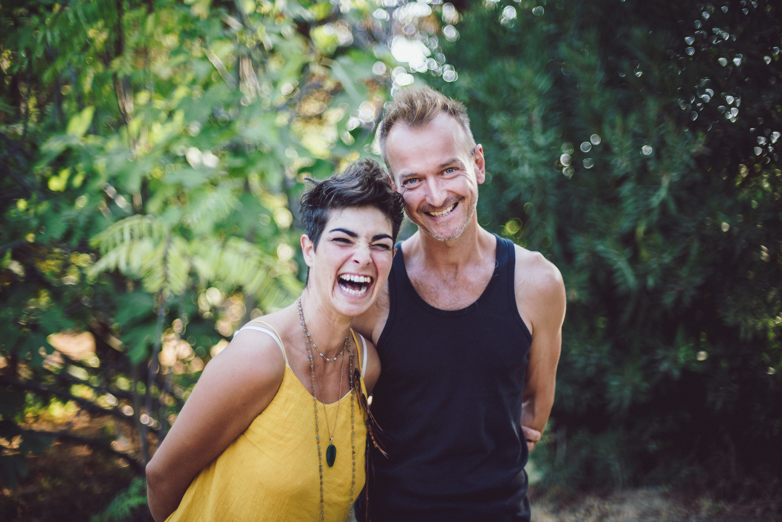 Mahi and Dhyanraj: Yoga instructor and massage therapist