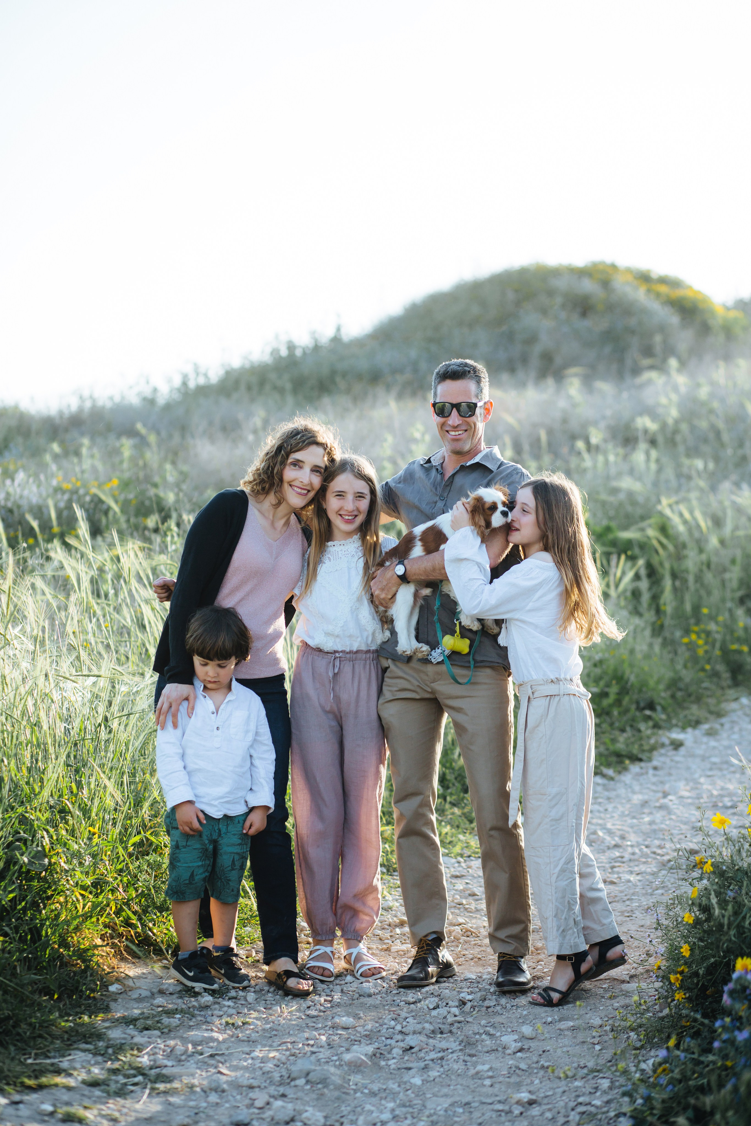 Family walk at Tel Shikmona. Family photographer in Israel
