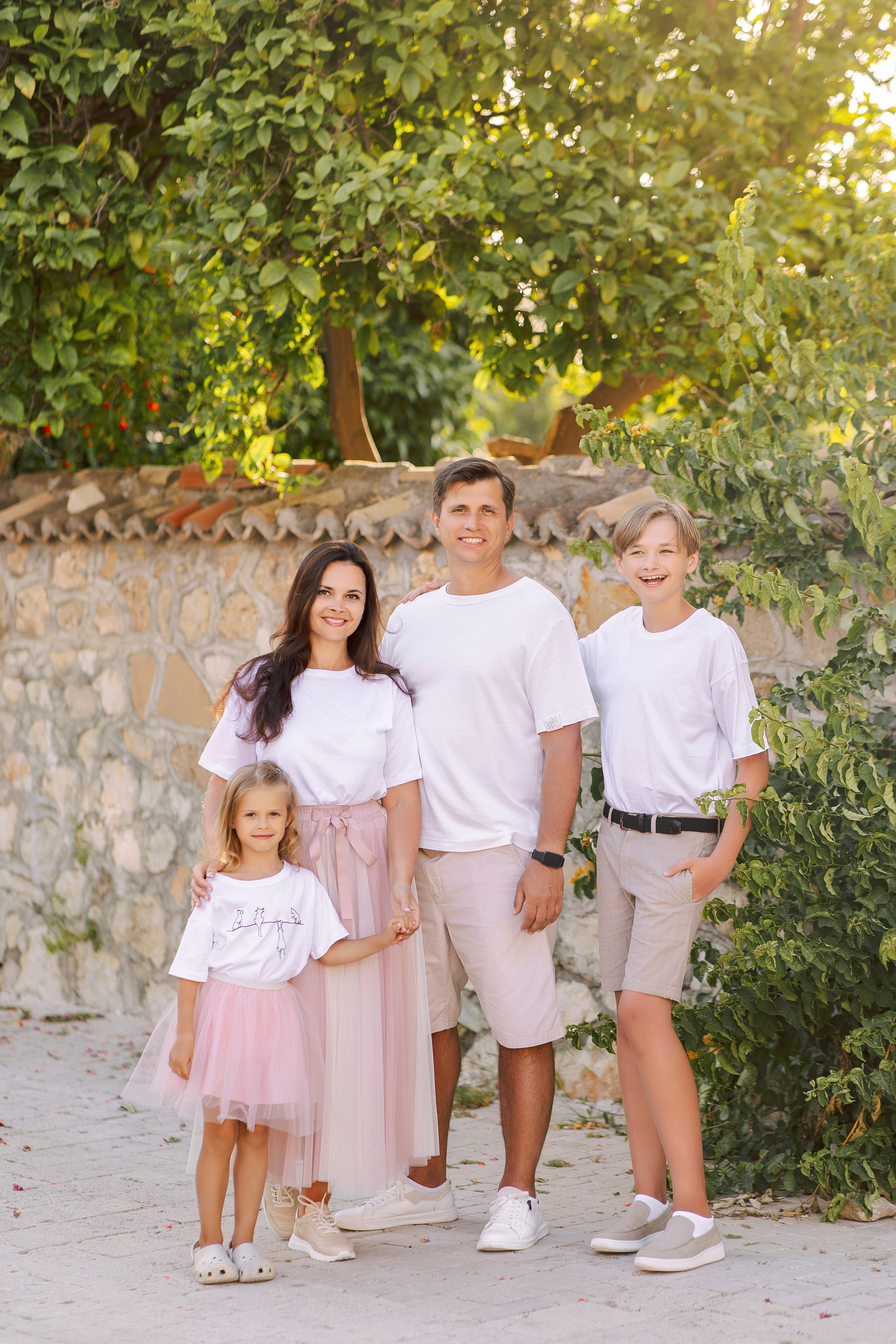 Colorful Family Walk in Side | Lifestyle Photography. Professional Photographer in Alanya, Side, Belek, Antalya. Turkiye