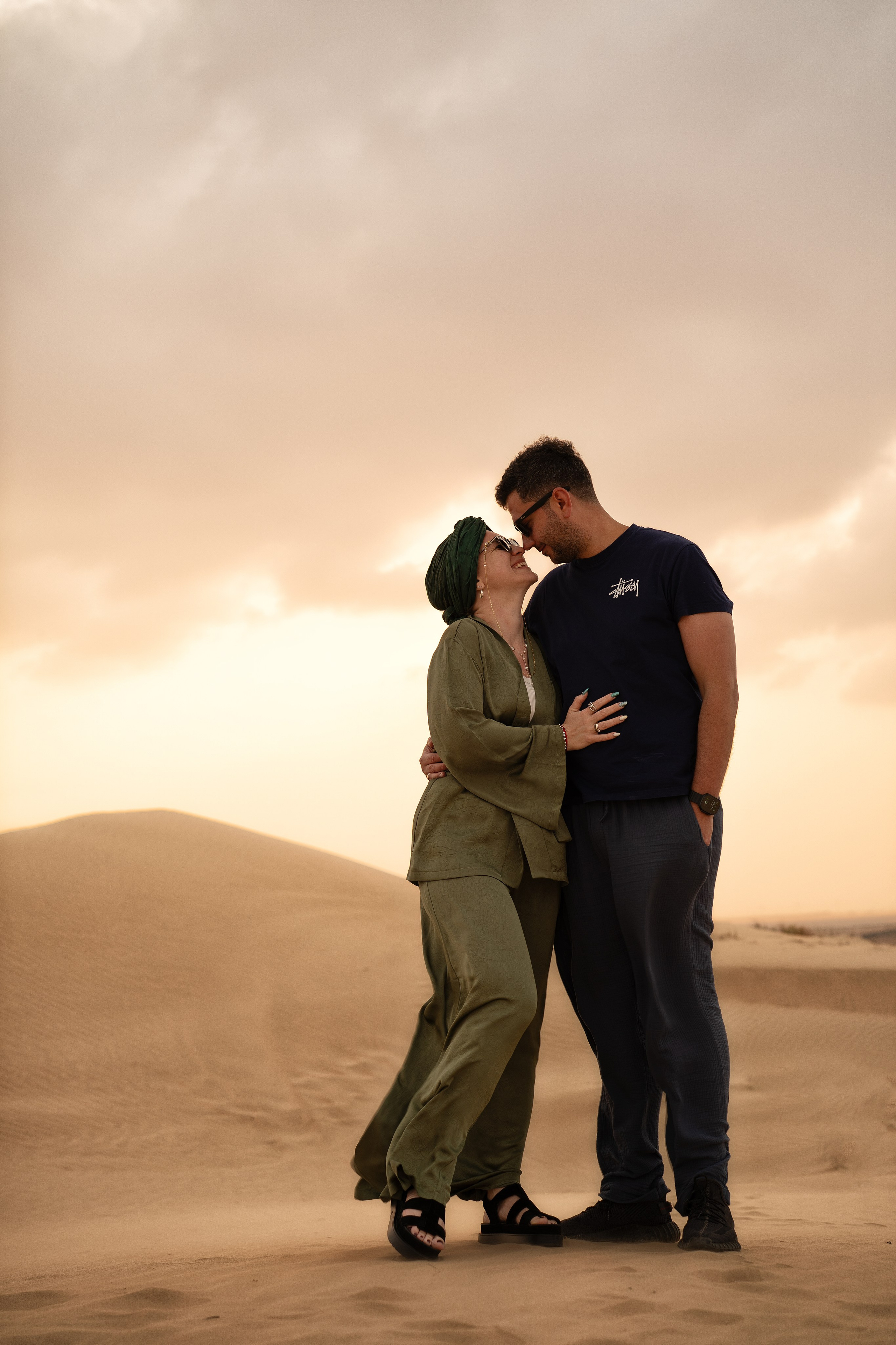 Desert Photoshoot in Abu Dhabi — Magic of Light, Wind & Emotion. Mariia Safronova is your photographer in Abu Dhabi and Dubai