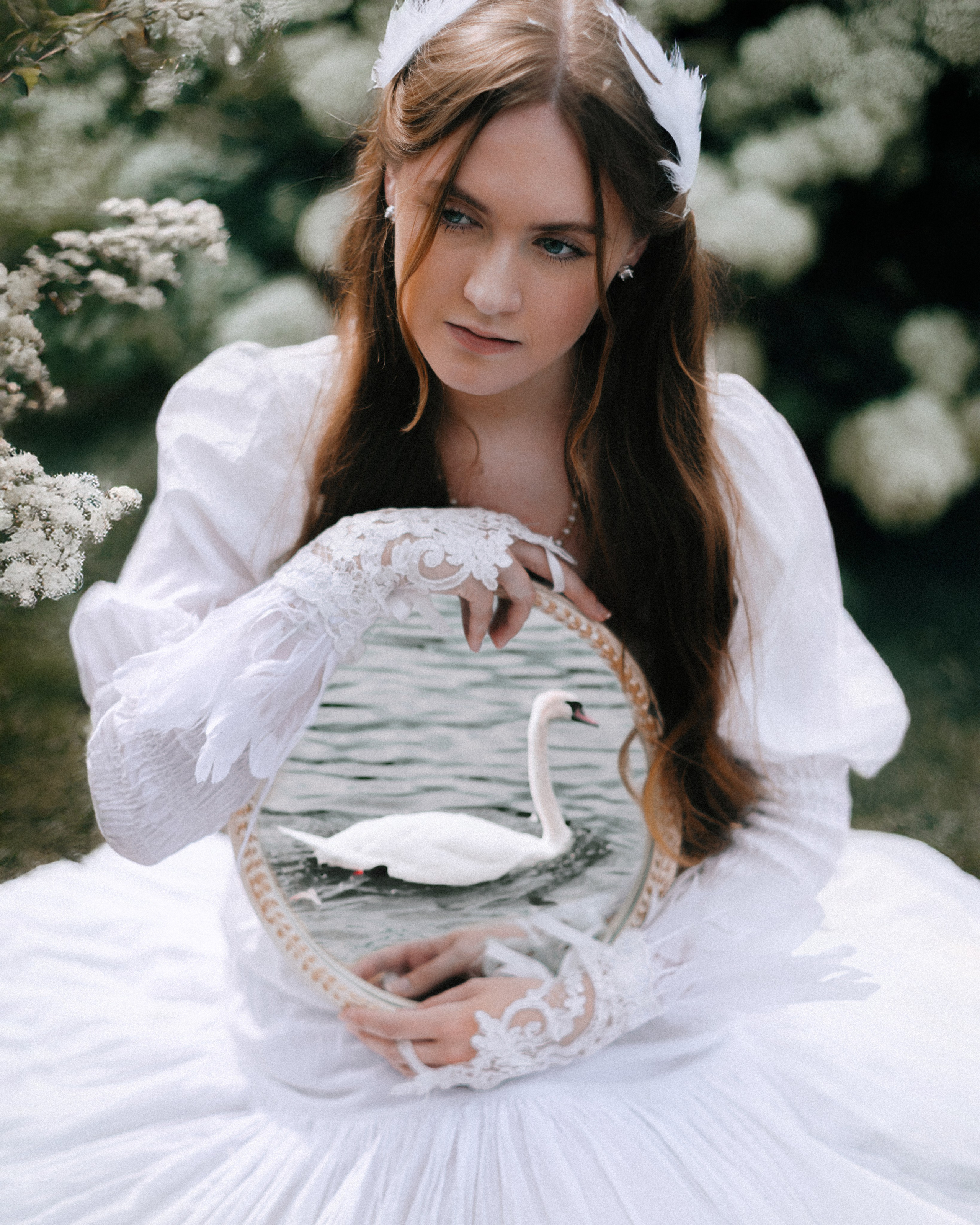 Swan Princess Portrait Photoshoot in London. Moth & Moss Photography