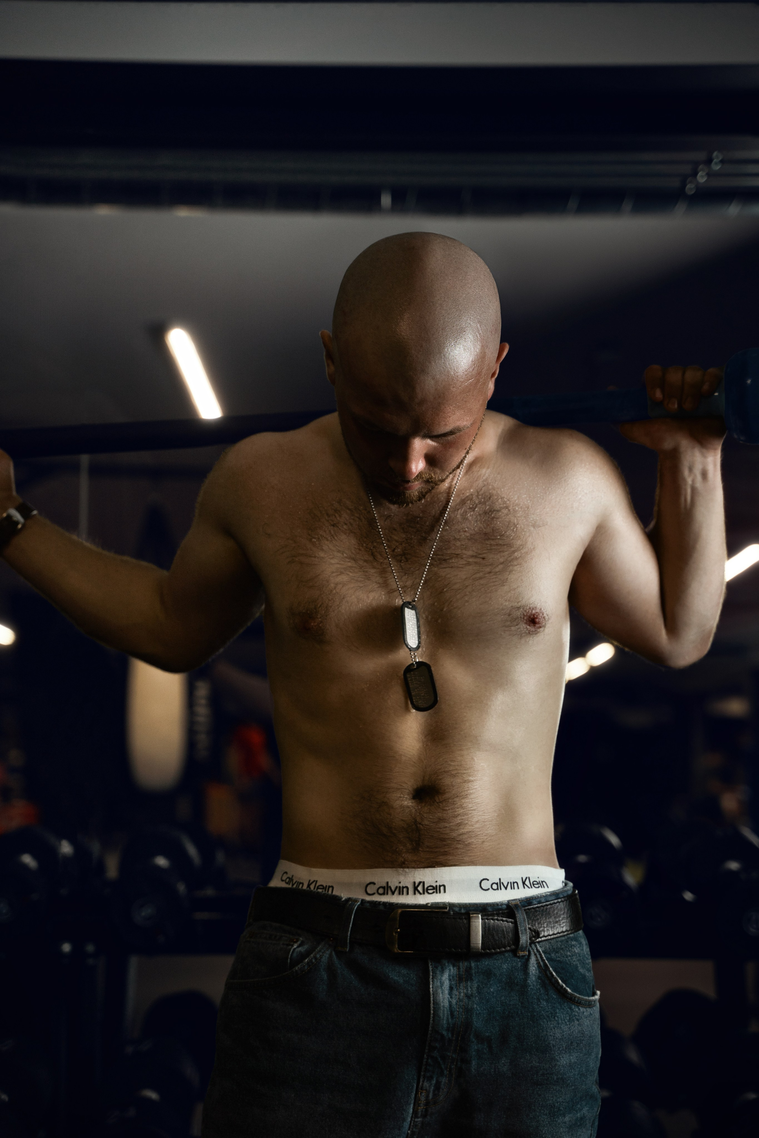 Jay in the boxing gym in Marbella