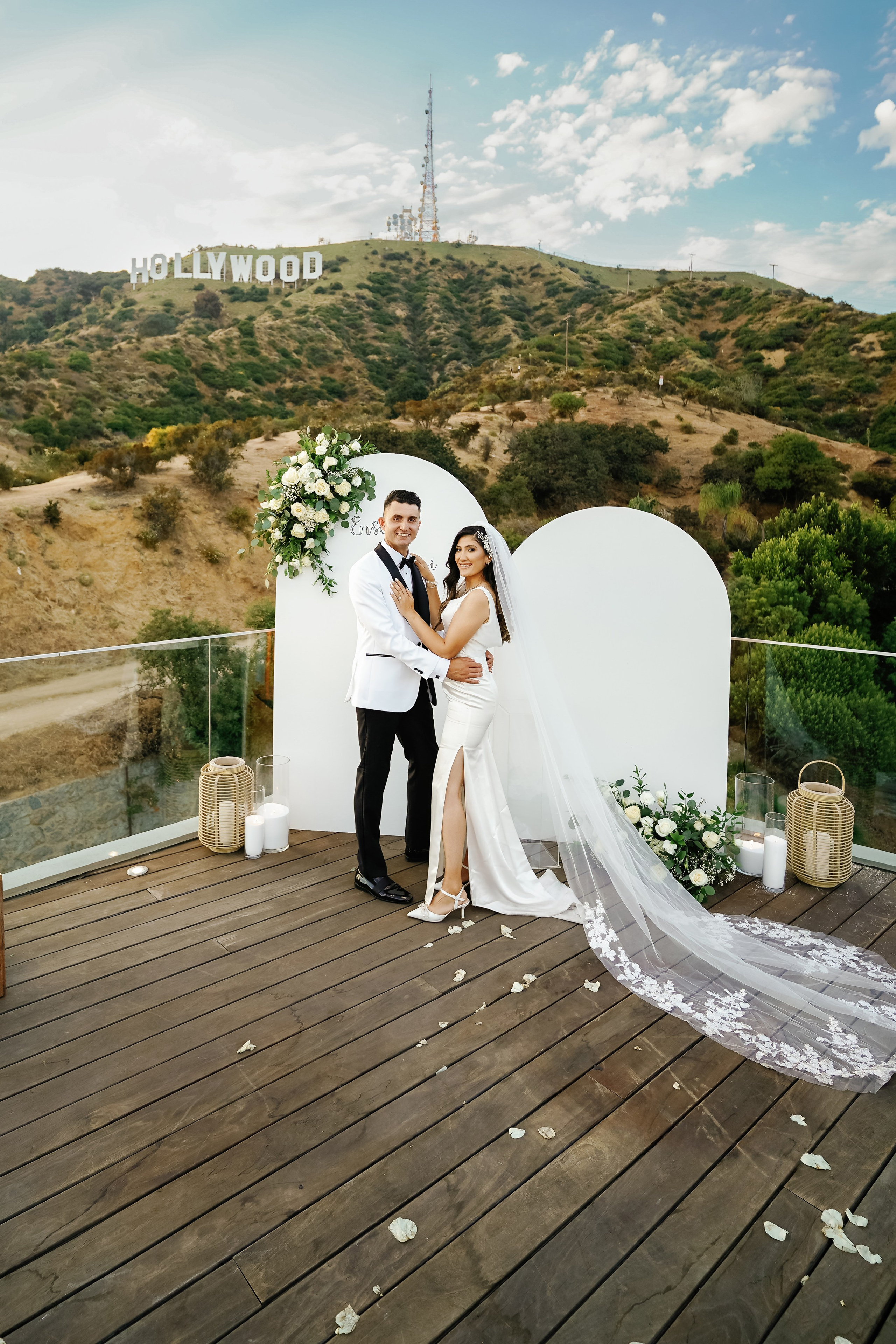 Wedding at the Hollywood Sign Venue, Los Angeles, California. Wedding Photography & Videography Team in California, Los Angeles, San Francisco, San Diego and Travel