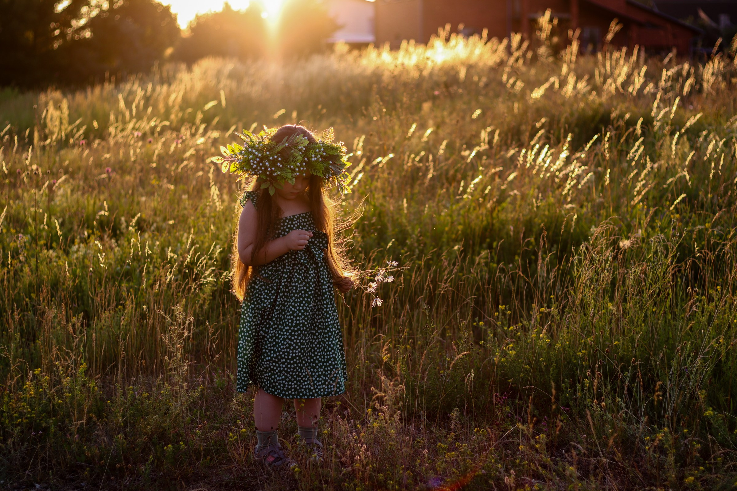 Детская фотосессия на закате. Фотограф / Даугавпилс