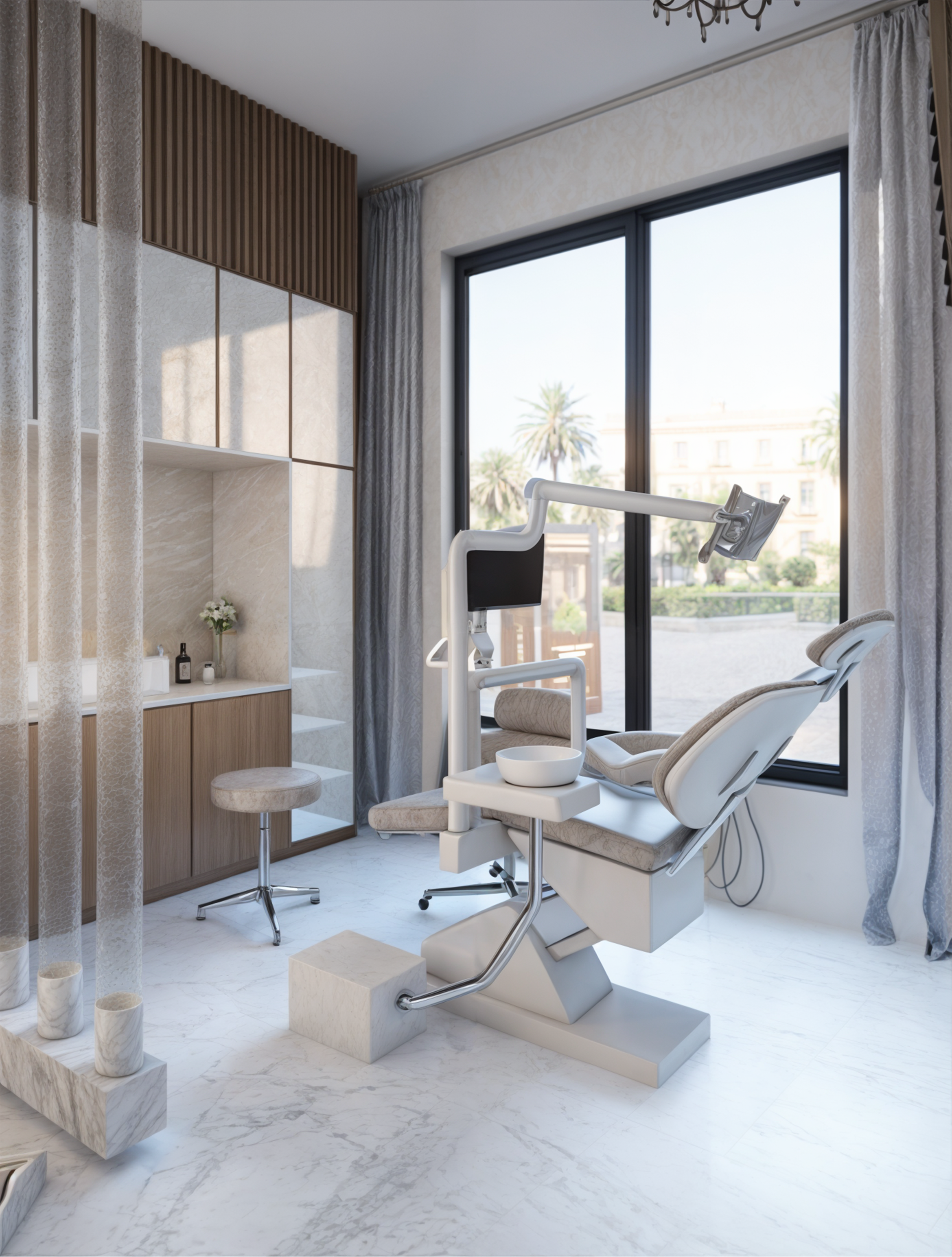 Klinika stomatologiczna „Oris” 📍 Moraira, Hiszpania. Projektowanie Wnętrz