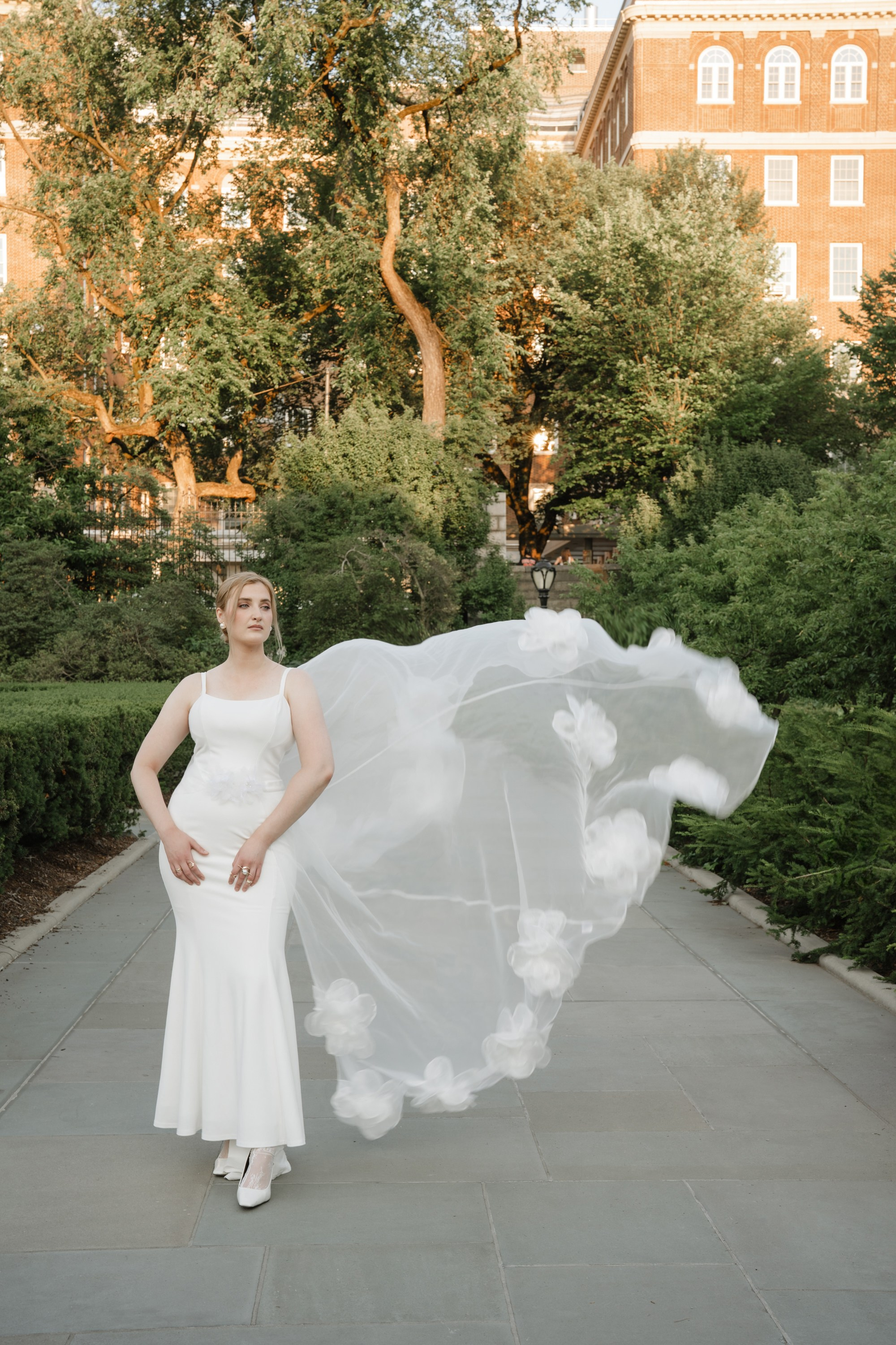 Natalie as a Runaway bride. Portrait and wedding photographer in New York