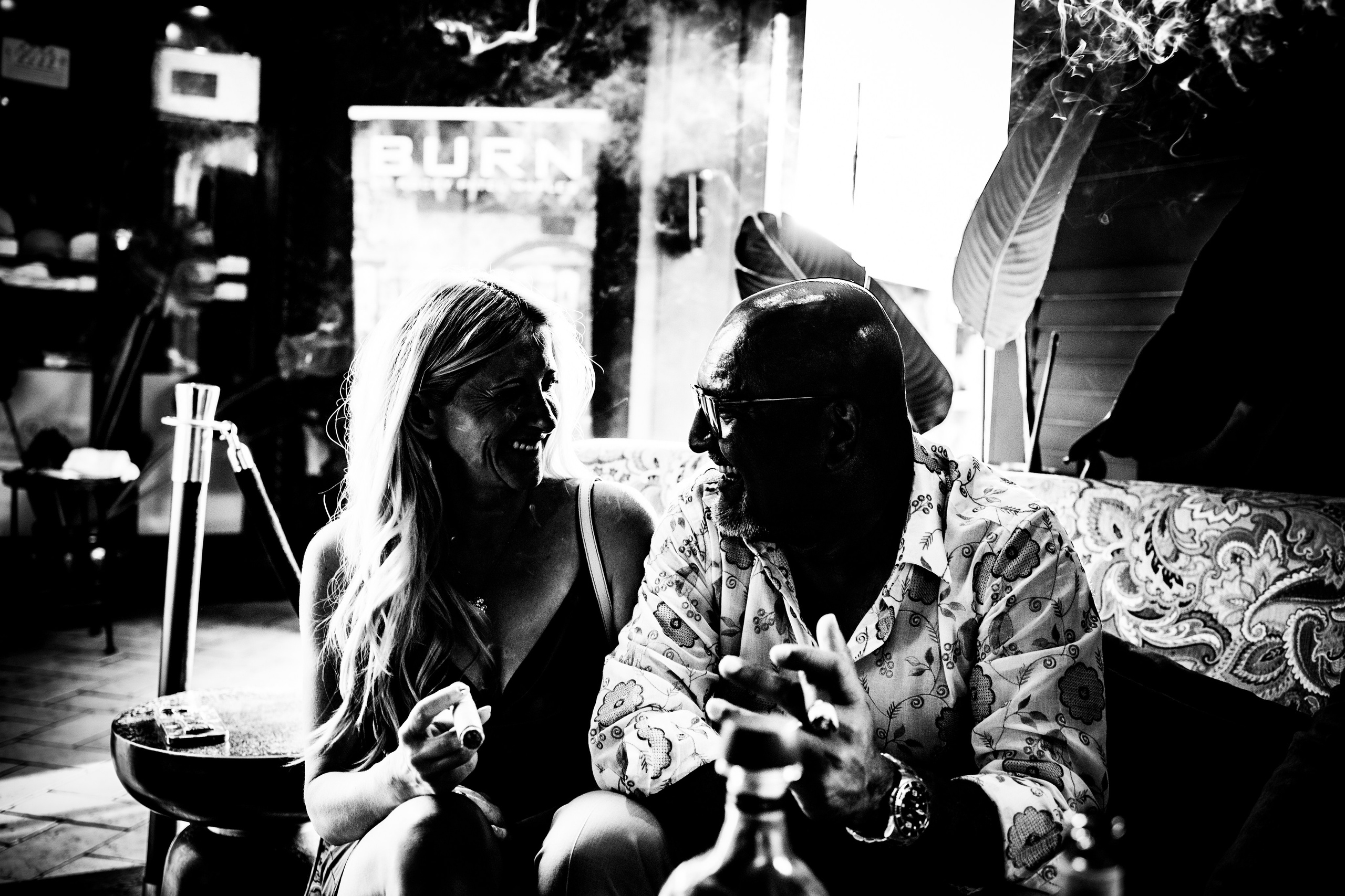 Burn Black and White Series. Out and About 239