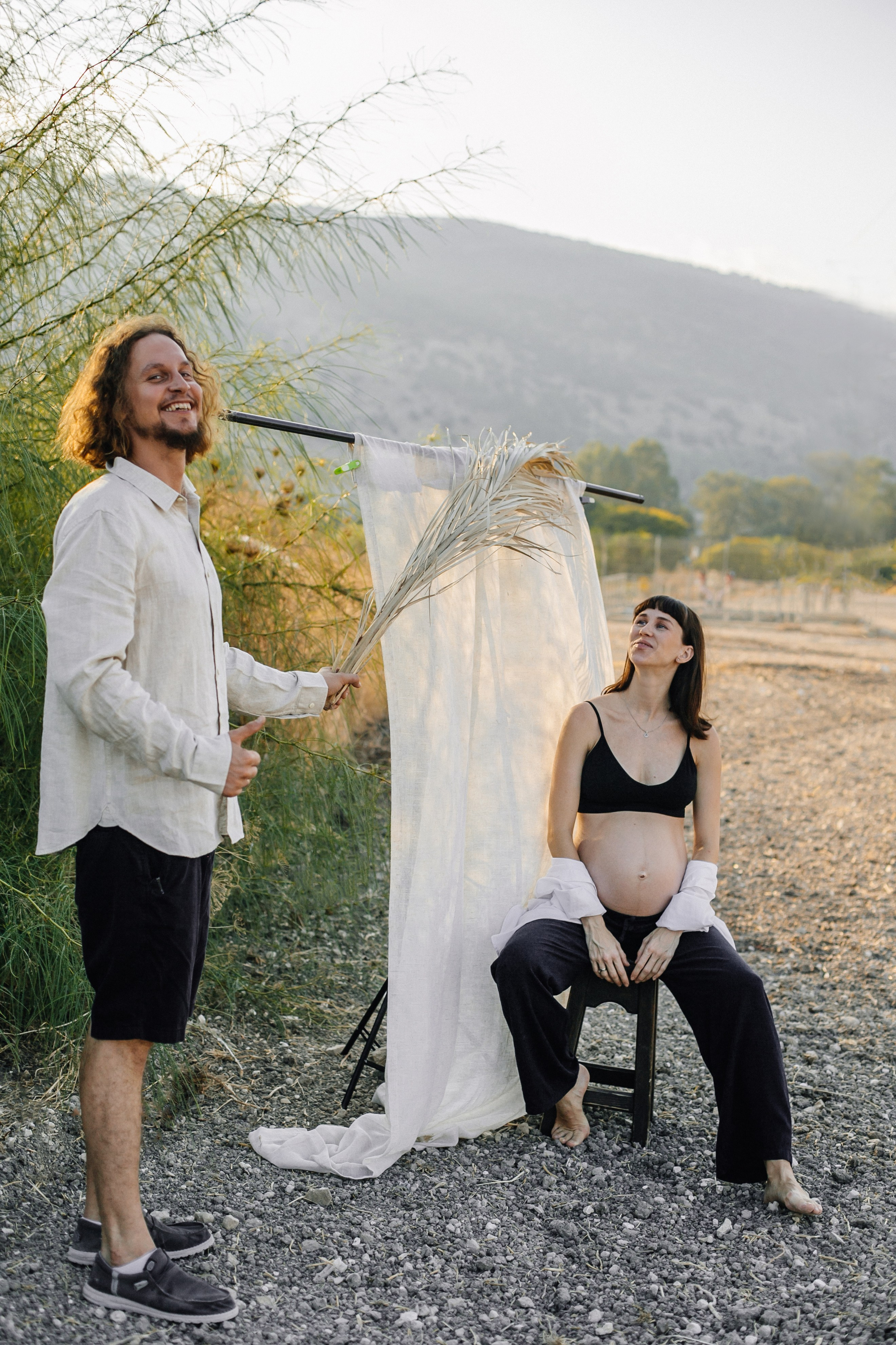 Kiryat Tivon field. Family photographer in Israel