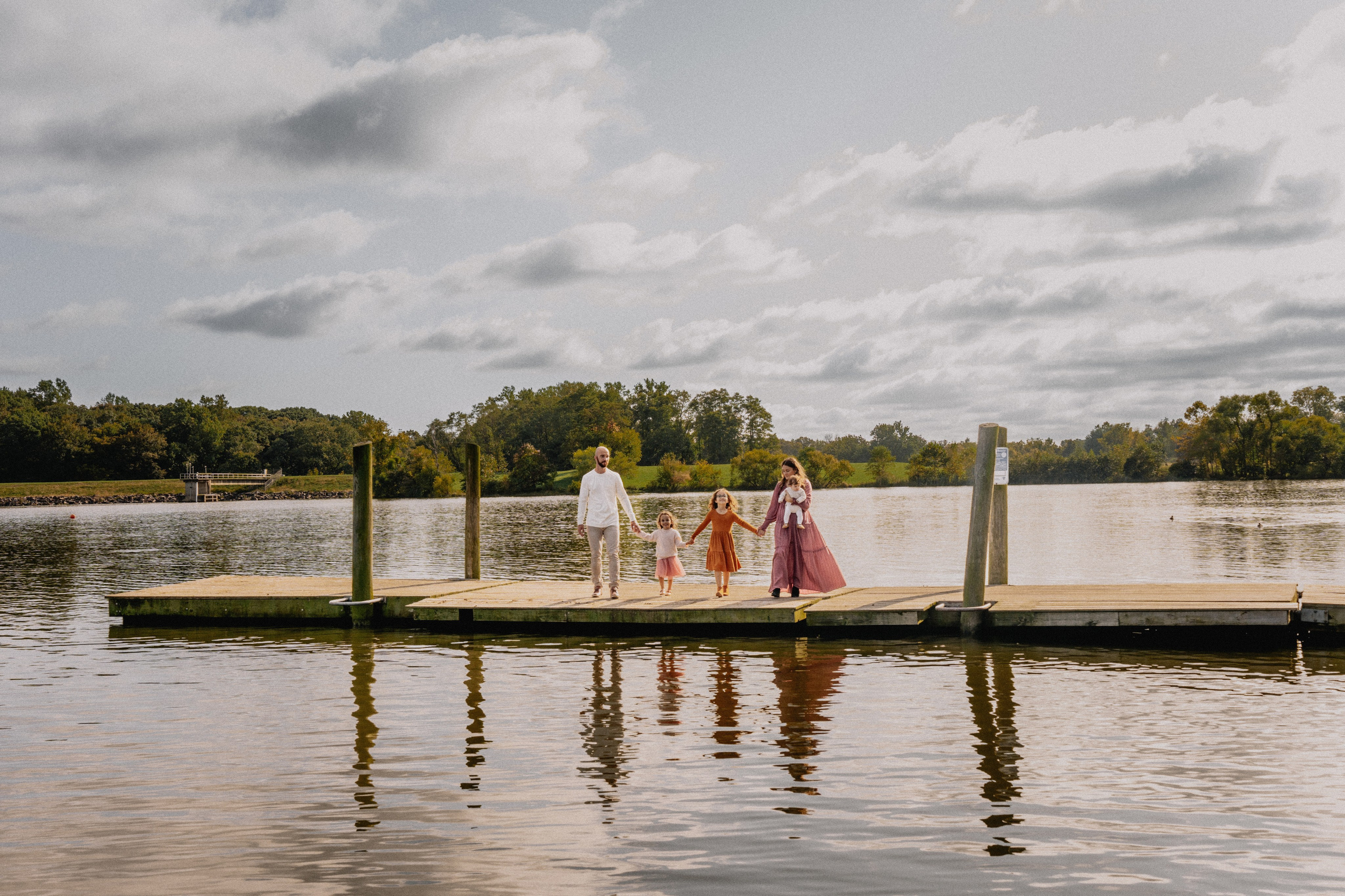 Alina, Vlad and kids outdoor. Wedding and family photographer and videographer PA, NJ, NY, DE, MD