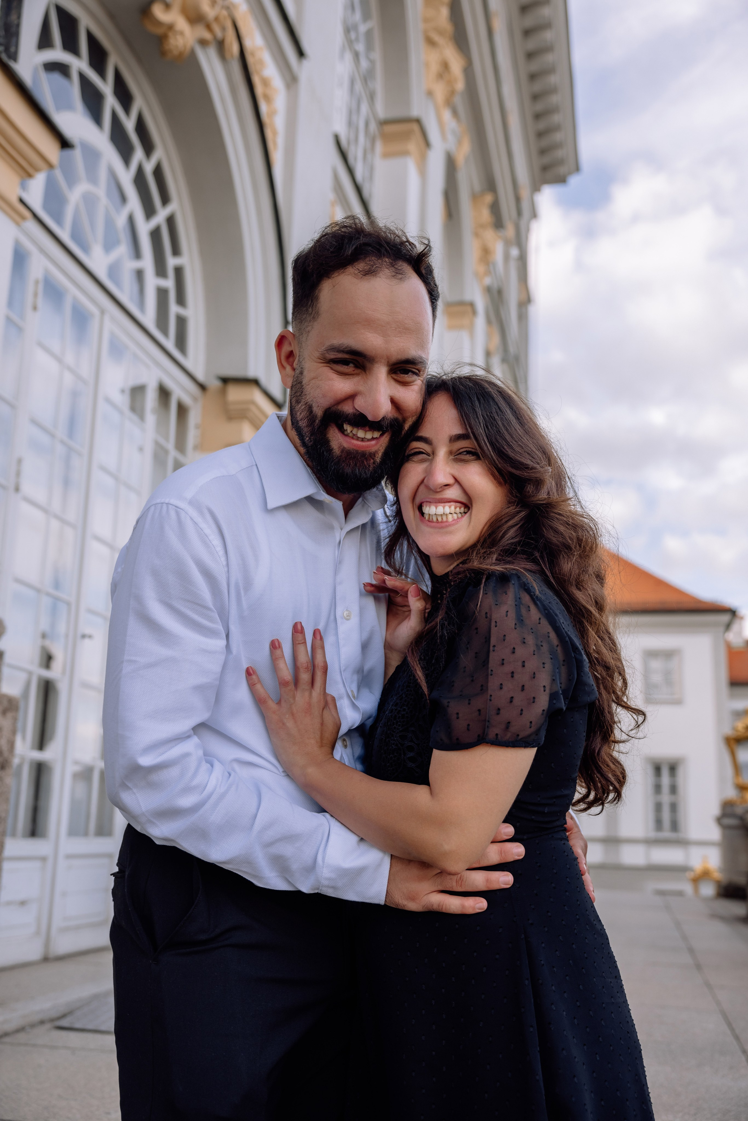 Antrag am Schloss Nymphenburg. Hochzeitsfotograf München Taufe Familienfotograf Tanja Mauke