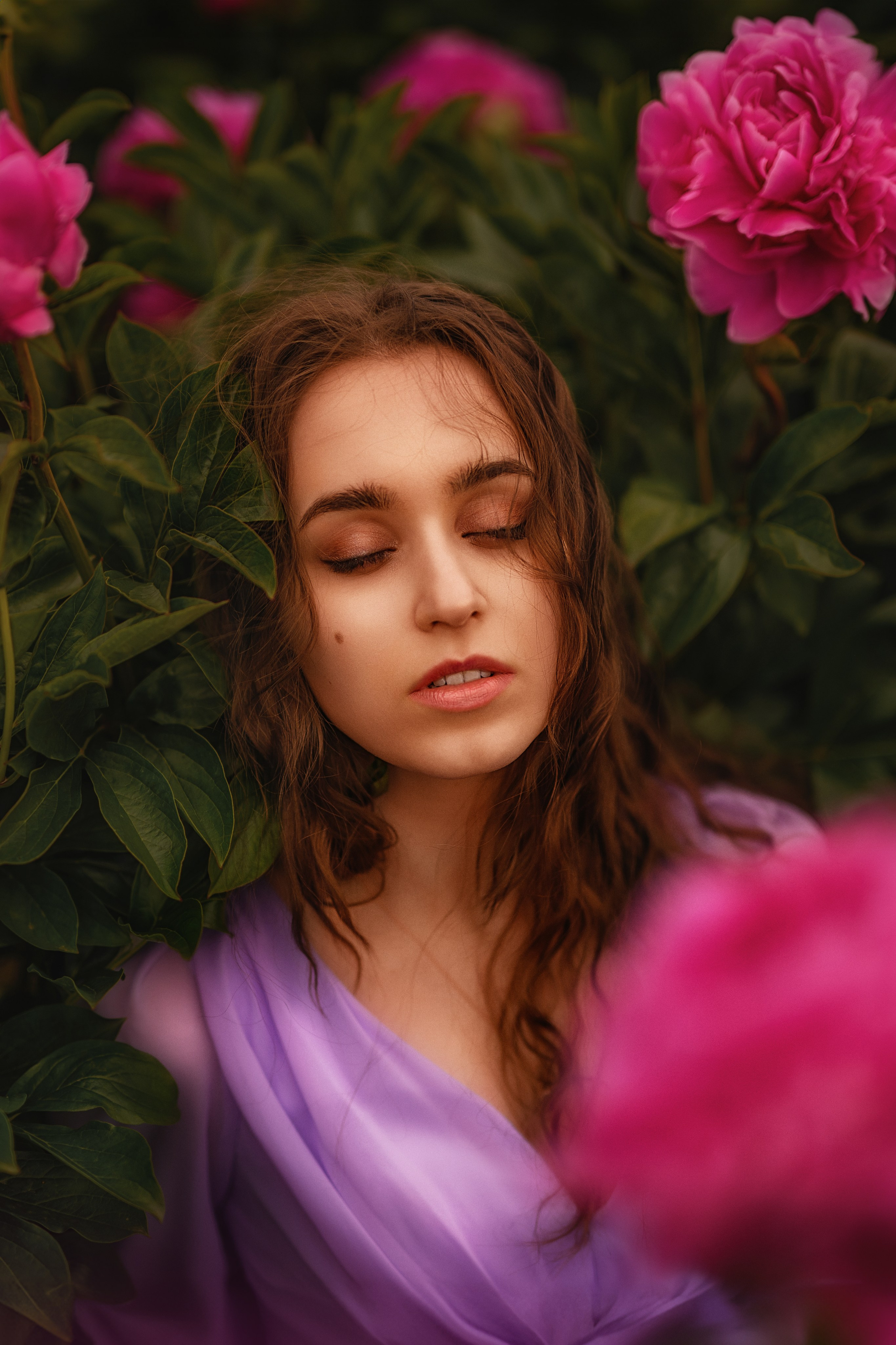 Wrapped in Peonies. Wedding & portrait photography in the Seattle Area. Helen Michelle photographer