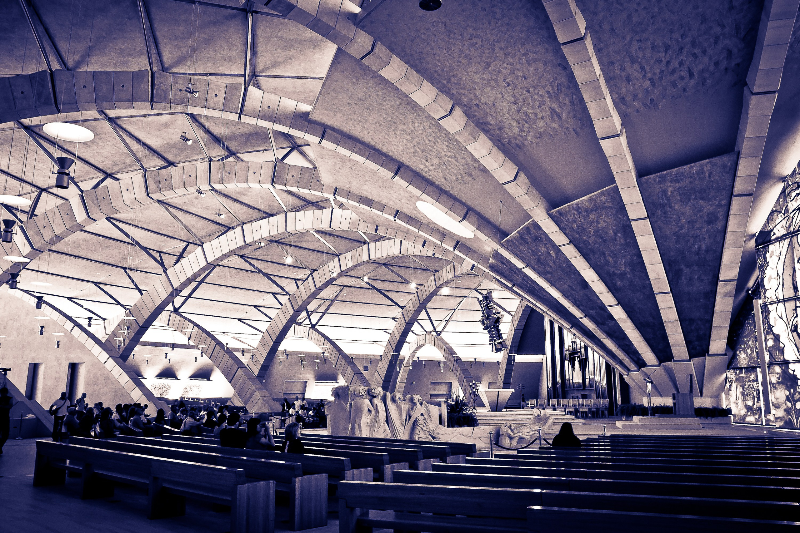 Sanctuary of Saint Pio of Pietrelcina designed by architect Renzo Piano