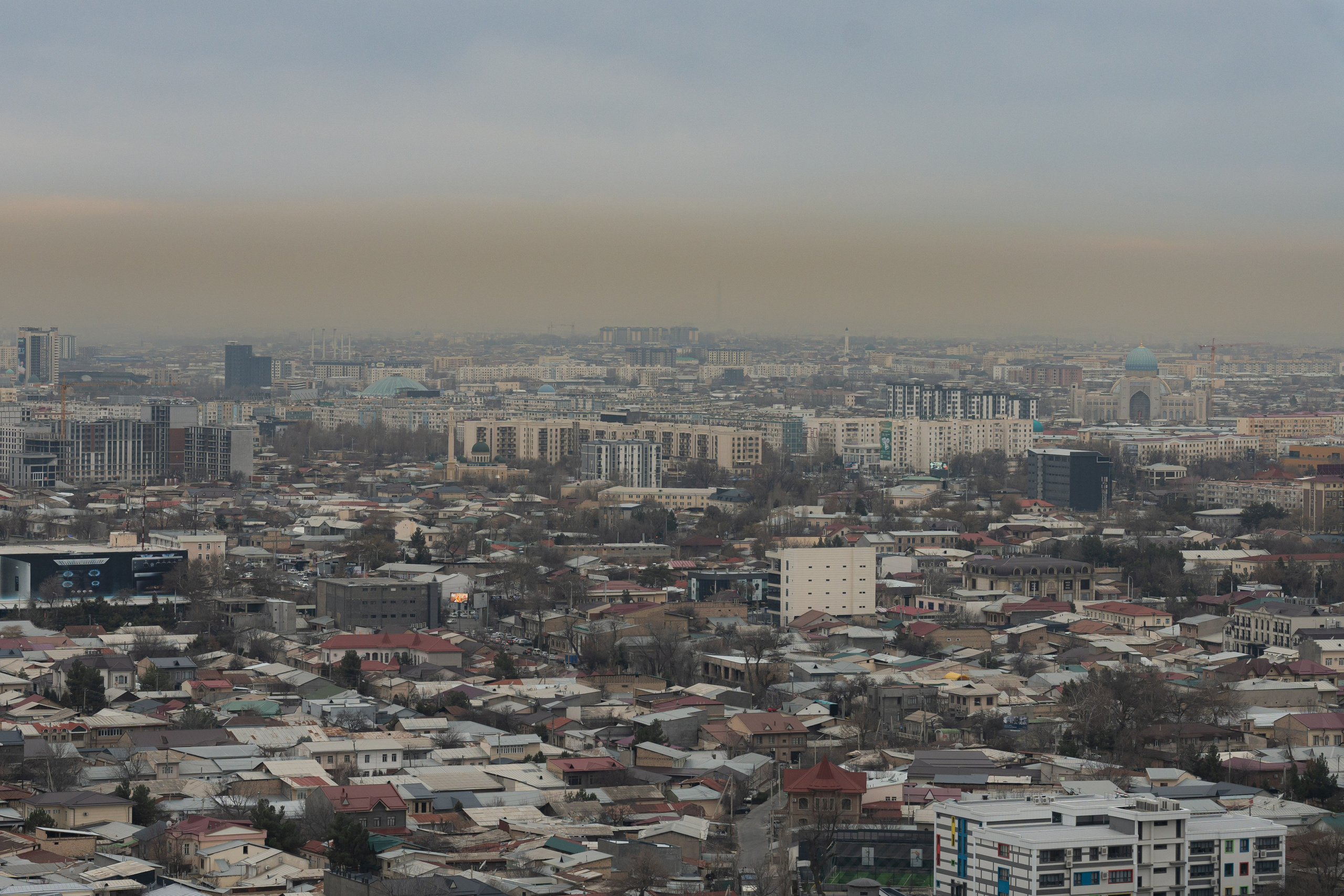 Смог в Ташкенте или Взгляд на город с высоты птичьего полета. Георгий Намазов | Фотограф в Ташкенте