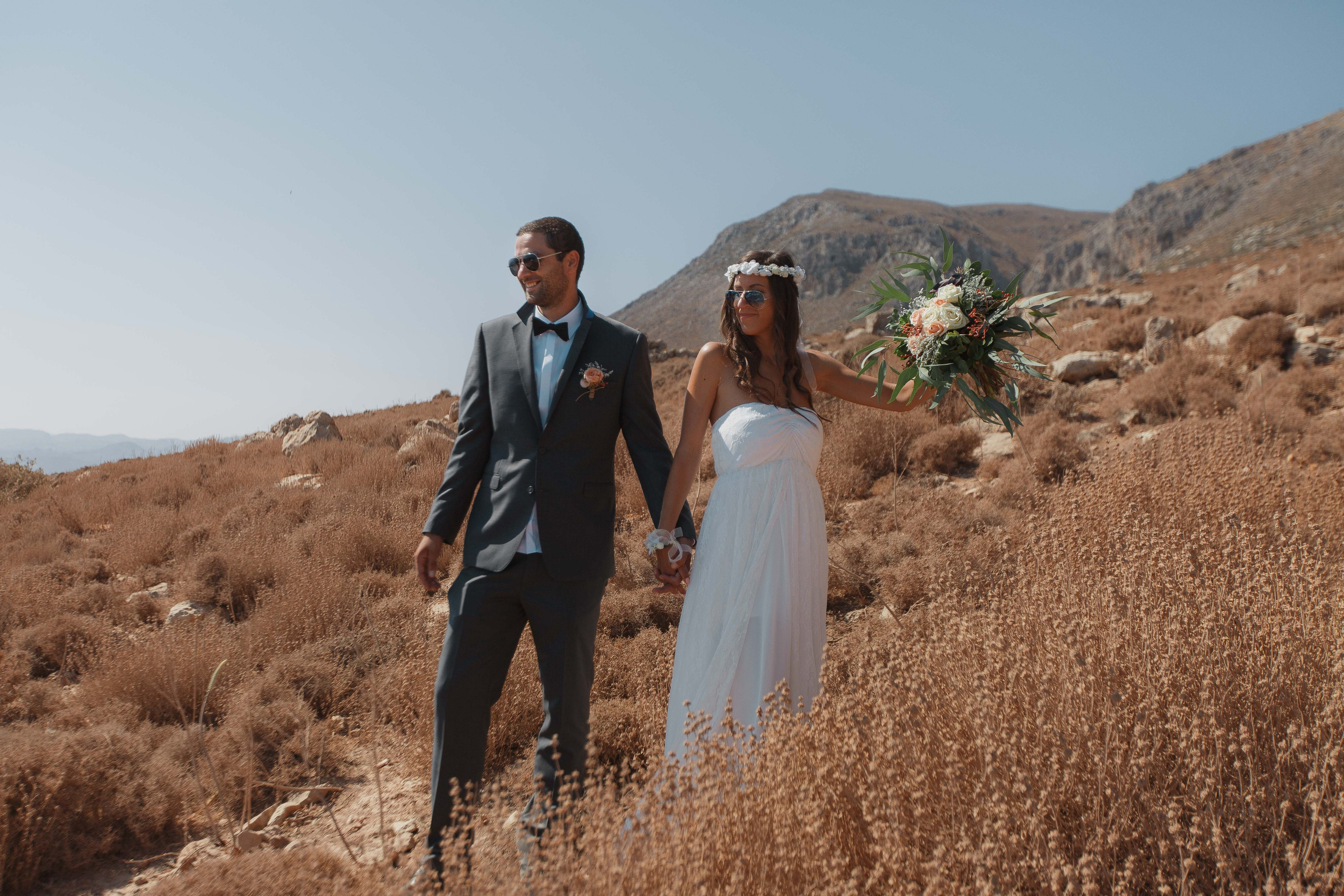 Marino & Steffi, Crete. Denny Savon — Photographer in Santorini | Weddings, Love Stories & Flying Dress