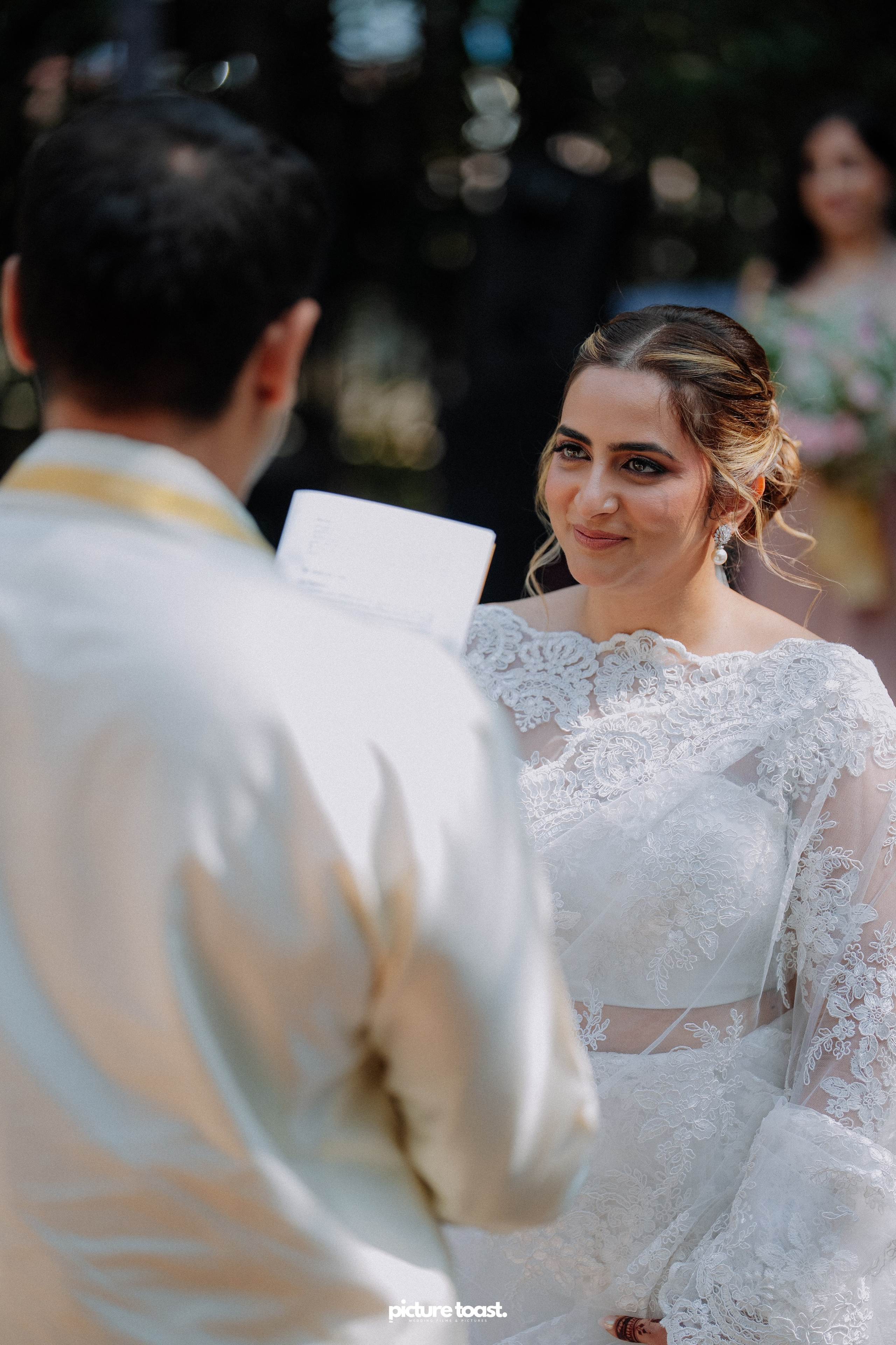 Blessing of Rajiv & Aashna. Fine art Wedding Photographers in India & Canada