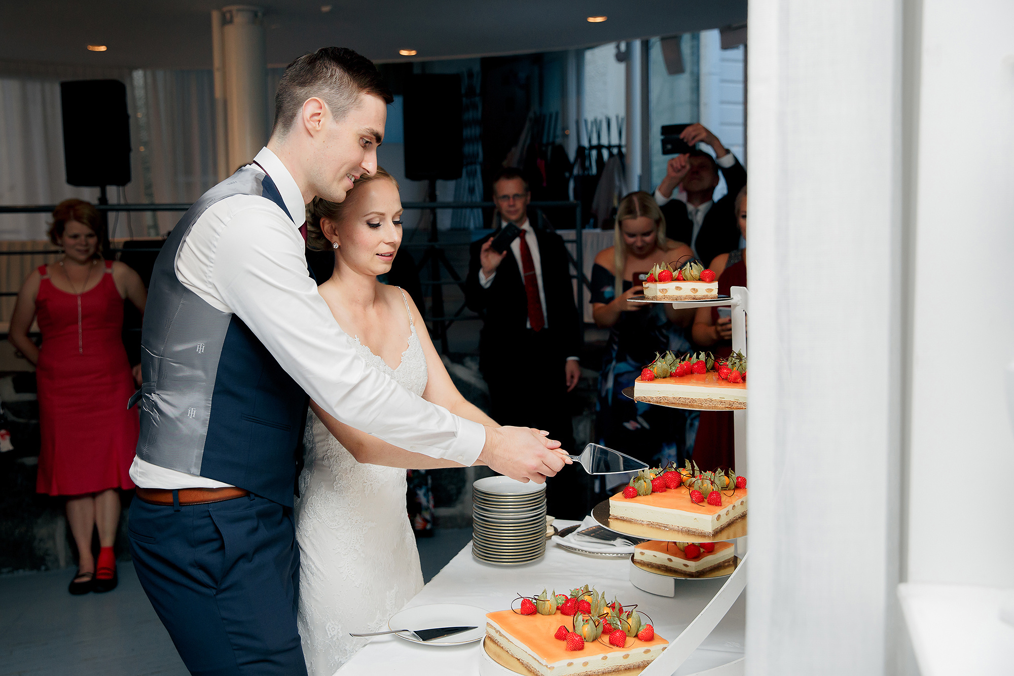 Riikan ja Laurin häät Kulosaaren kasinolla