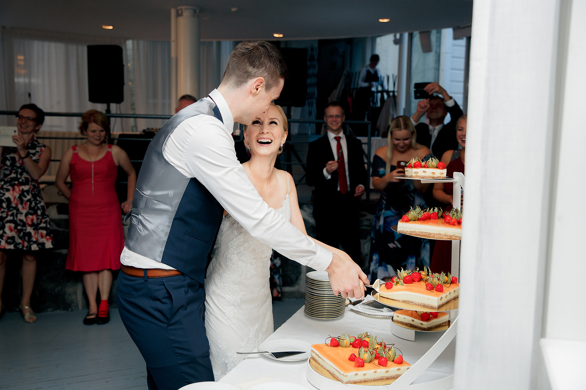 Riikan ja Laurin häät Kulosaaren kasinolla