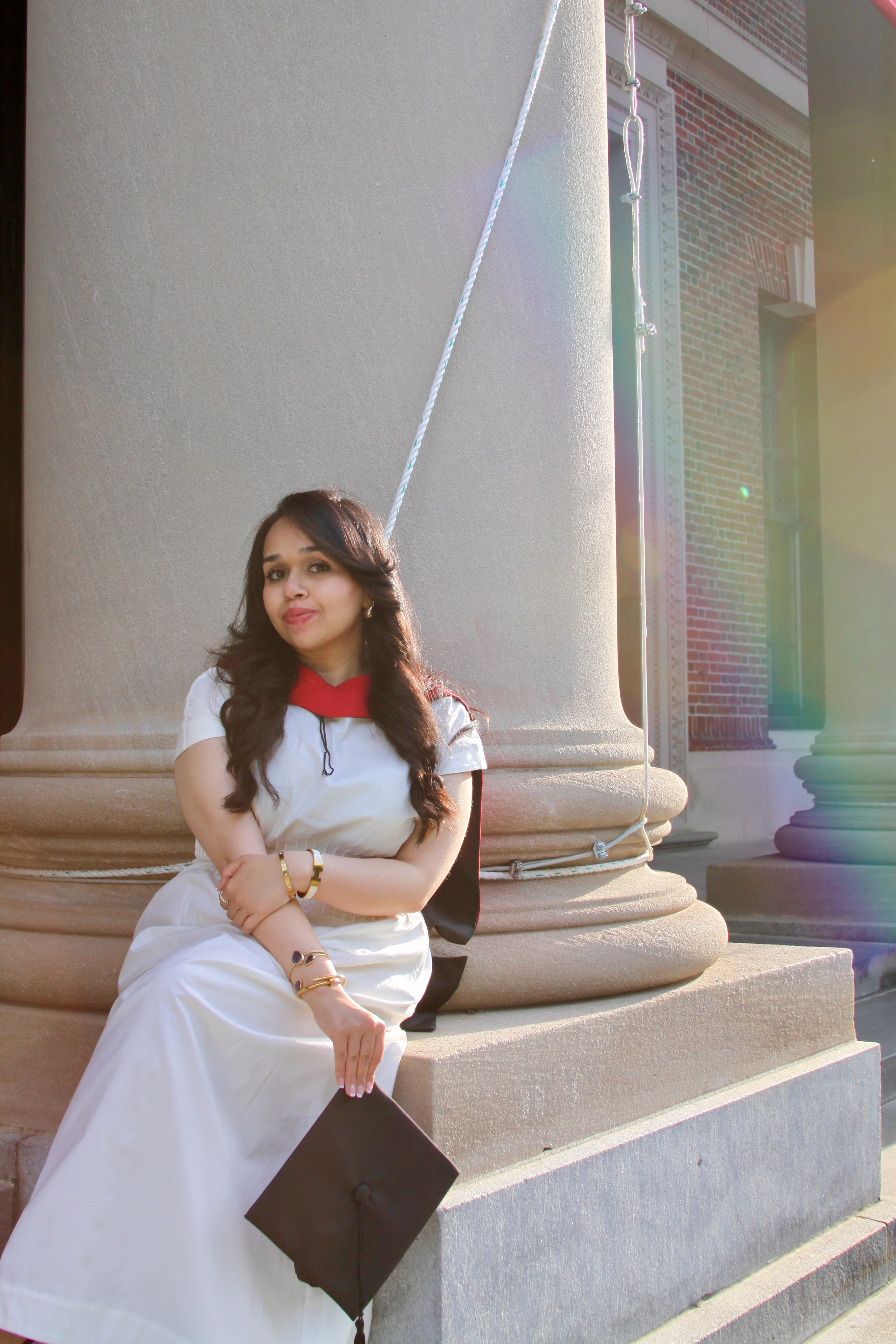 Masters graduation with Sadaf (part of group shoot). Kelly Sang, graduation and portrait photographer in Boston
