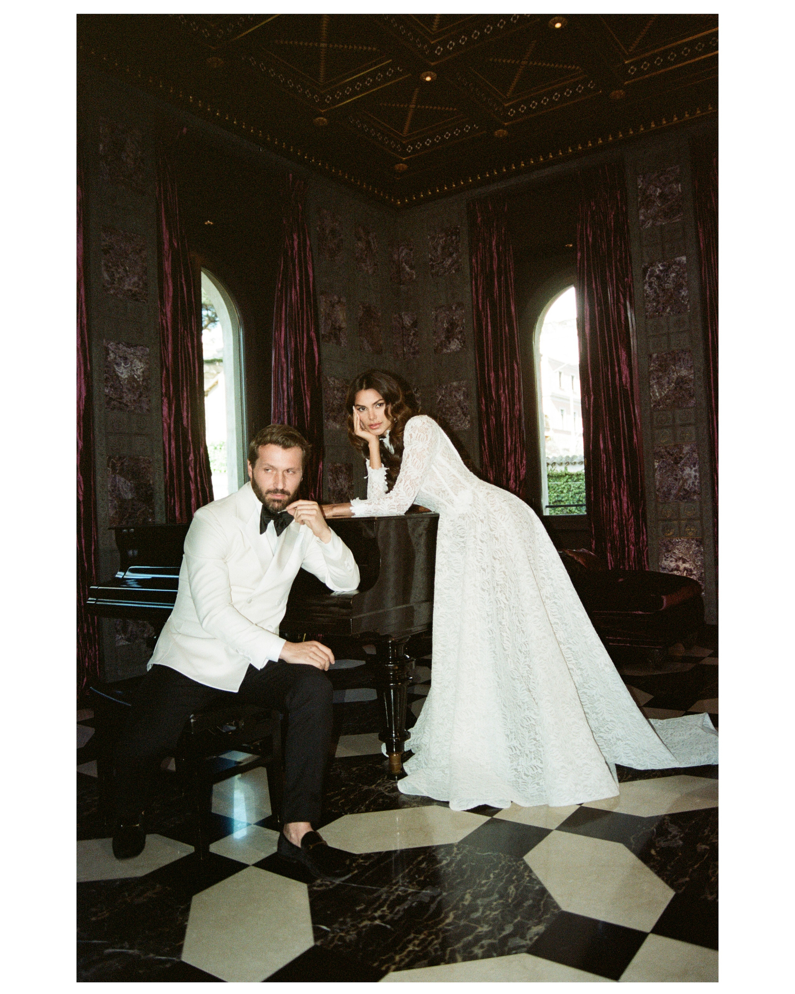 Celebrate love in the heart of Rome with a stunning wedding photoshoot at Villa Clara. Shot on Kodak Portra 400 film