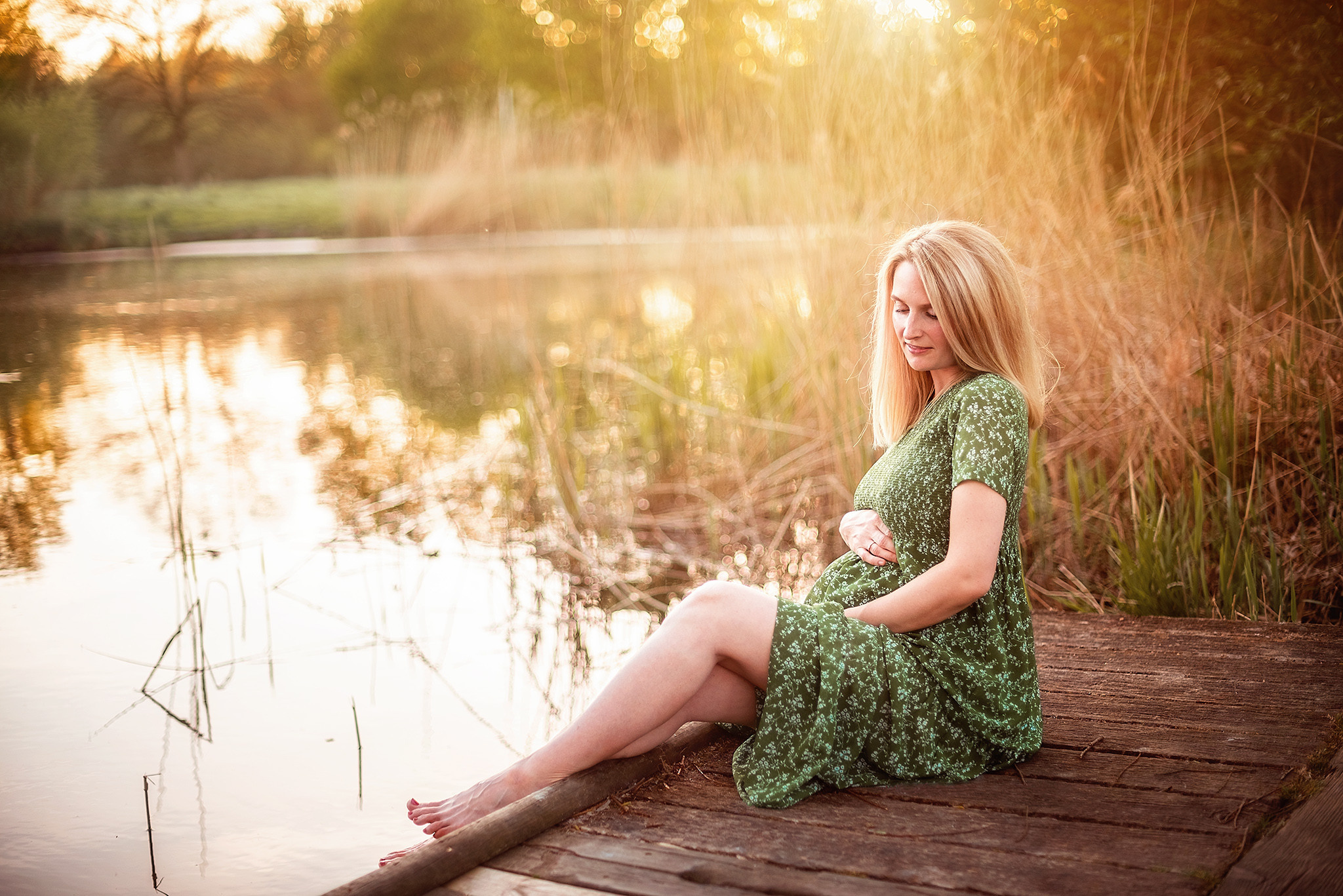 Babybauchfotoshooting im Freien