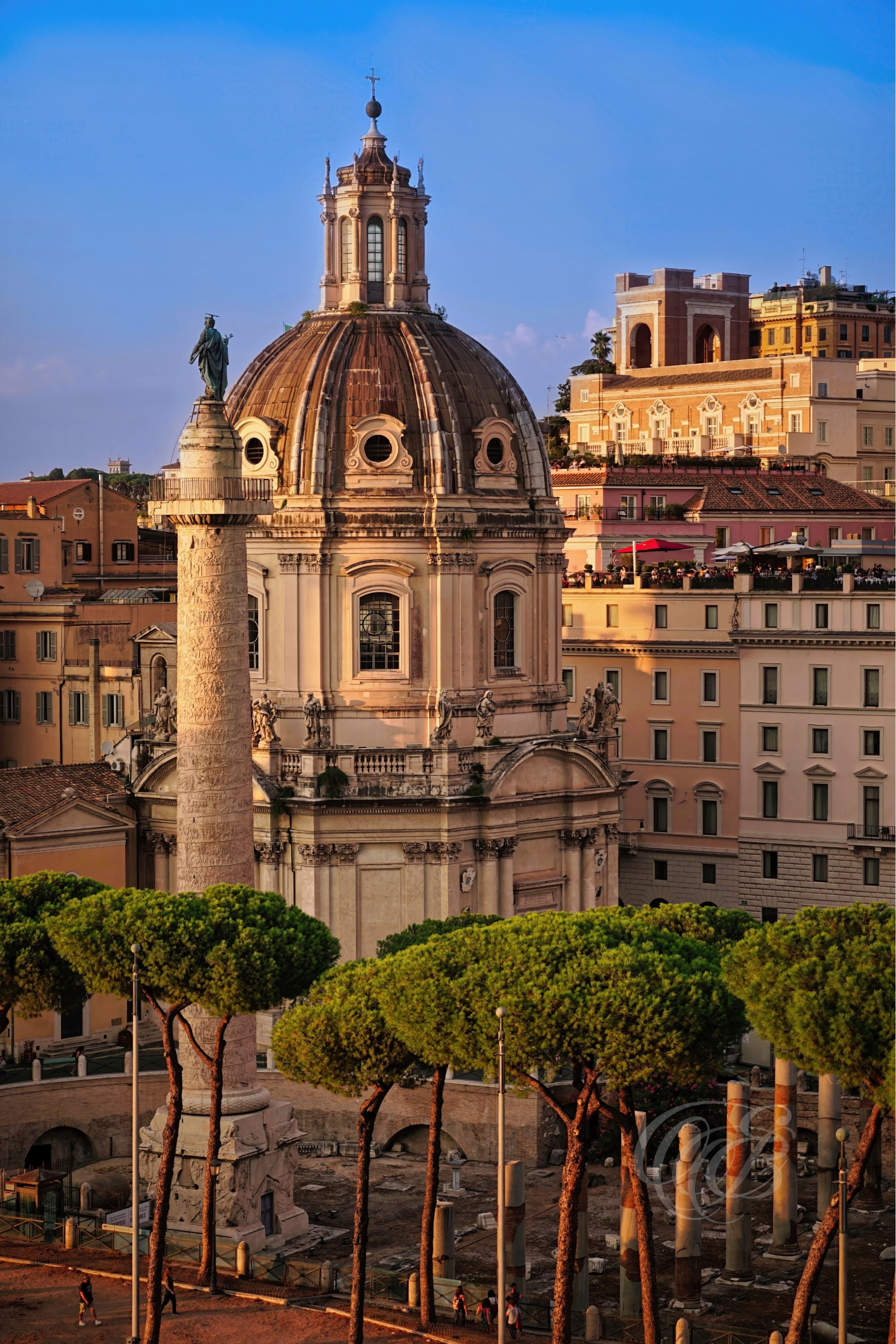 Rome Italy — Church of the Most Holy Name of Mary at Trajan Forum — Eduardo Bartoli Fine Art Photography — Fine art photograph of the Church of the Most Holy Name of Mary near the Vittoriano in Rome, Italy — photography by Eduardo Bartoli.