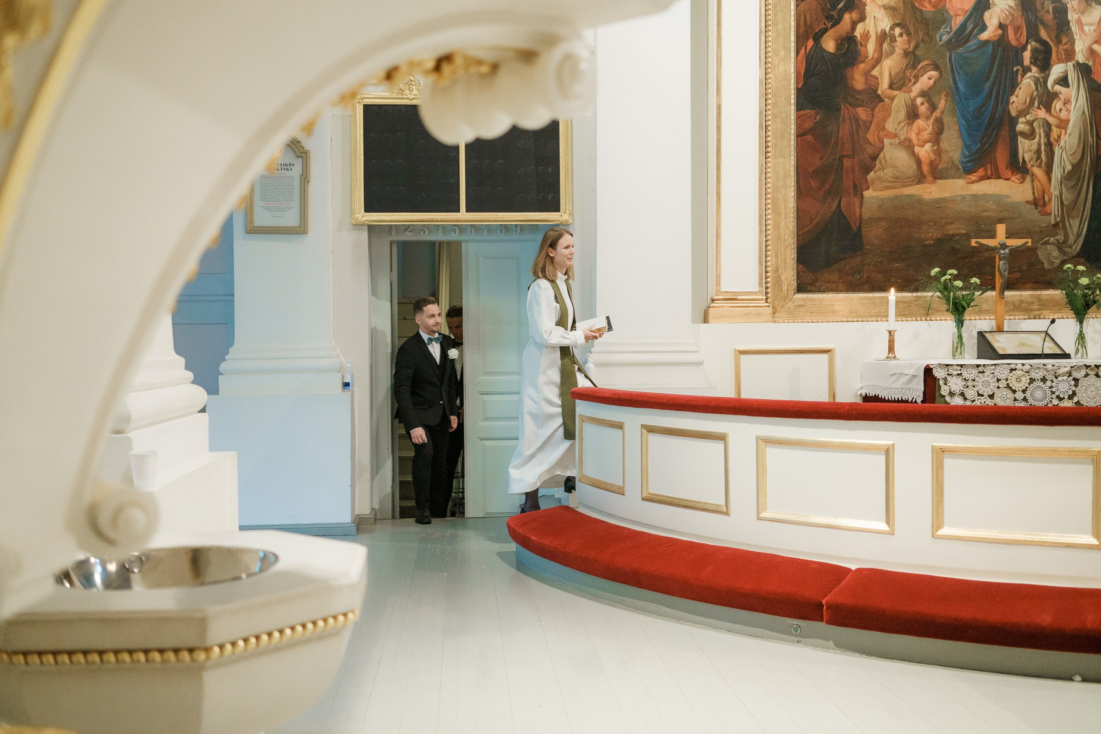 Hääkuvaus Klaus K, Rake-sali ja Helsingin vanha kirkko