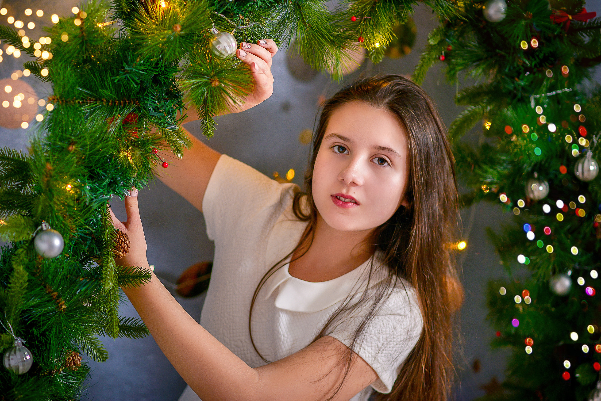 Новогодняя фотосъёмка в студии. Женский, семейный и детский фотограф