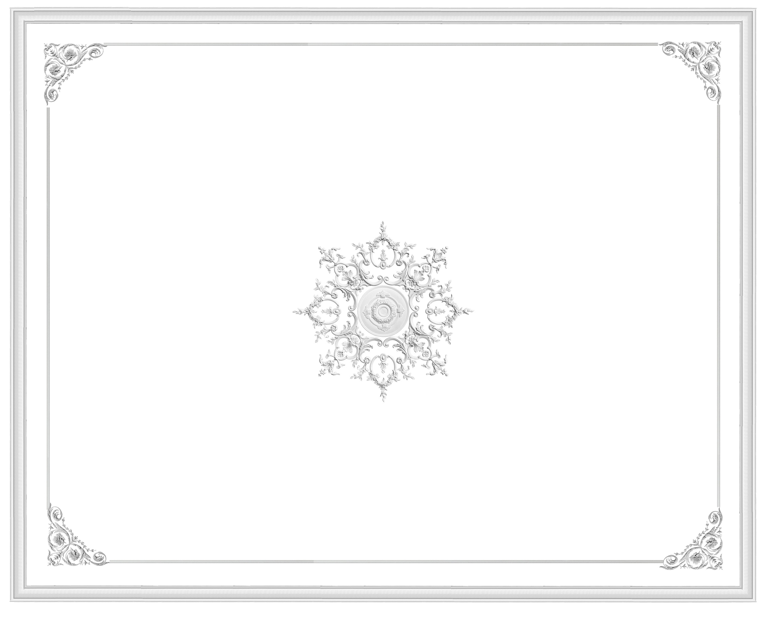 Ceilings. Plaster molding