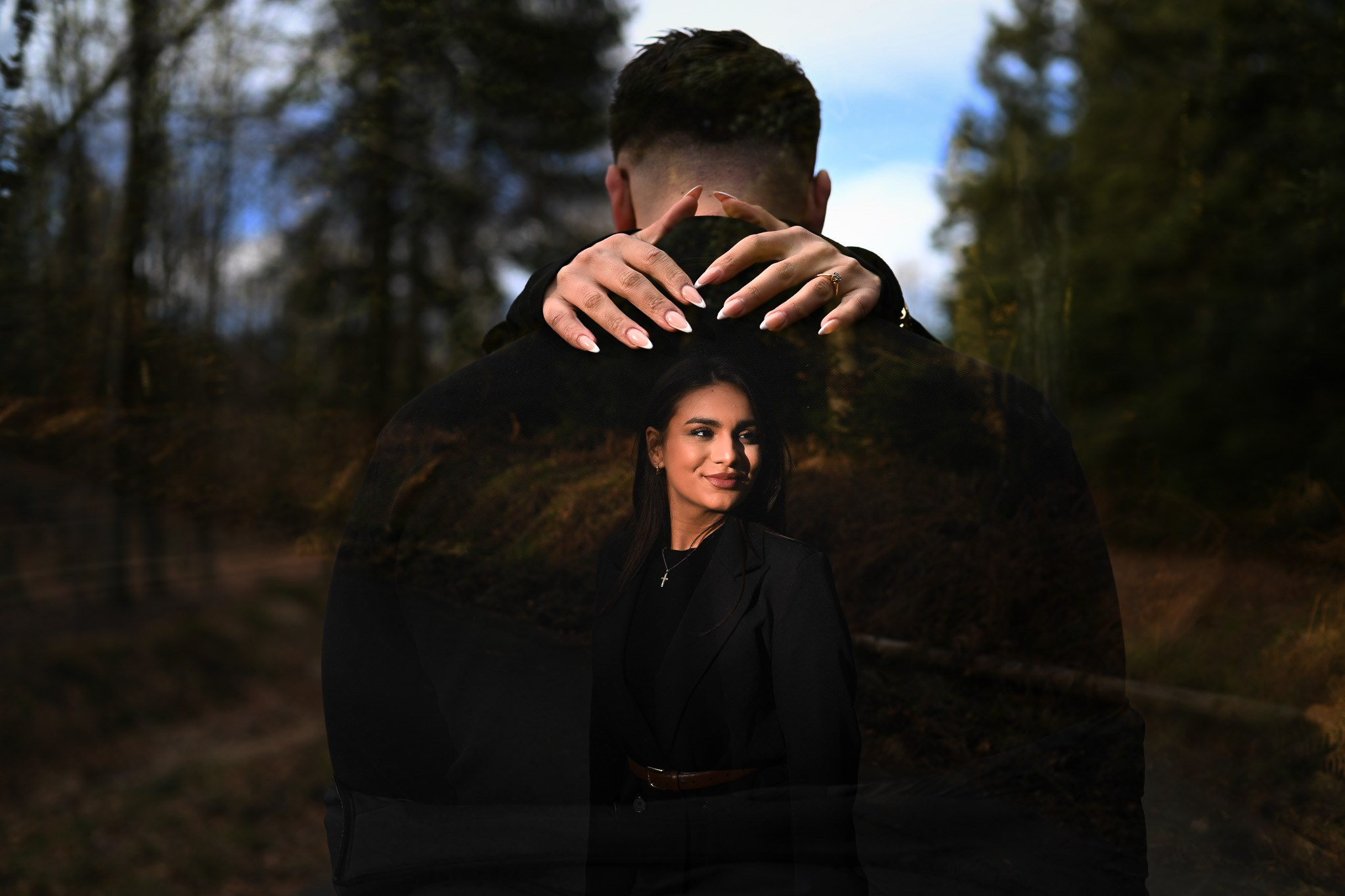 Ședință foto de cuplu în Belgia la apus, fotografie lifestyle