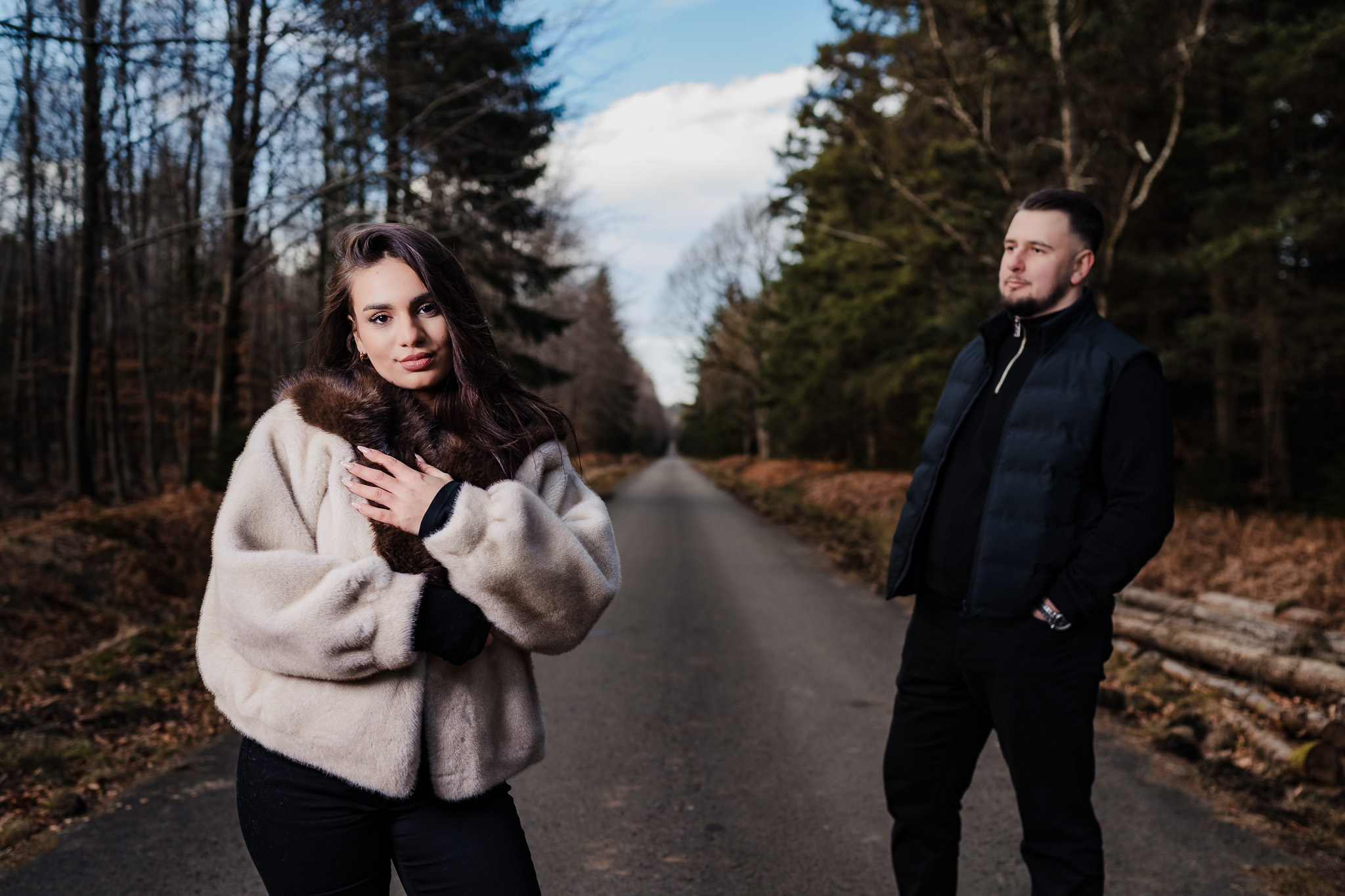 Fotograf de cuplu în Belgia – ședință foto de logodnă în Hautes Fagnes