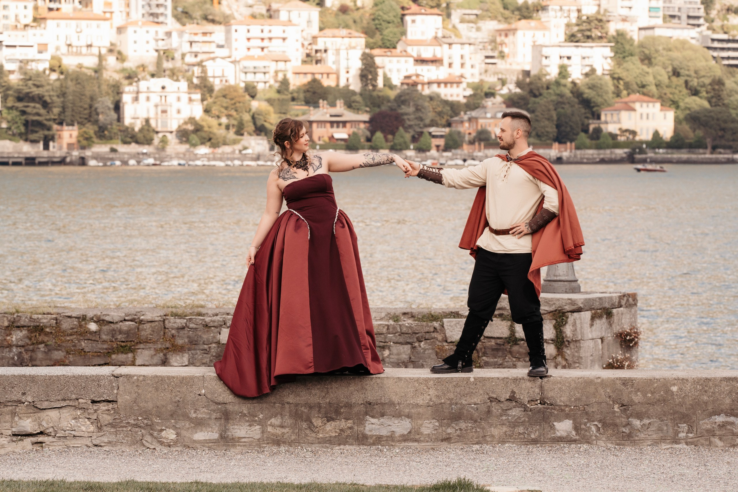 Medieval Love Story. Wedding Photographer Lake Como Ferrari Media Production