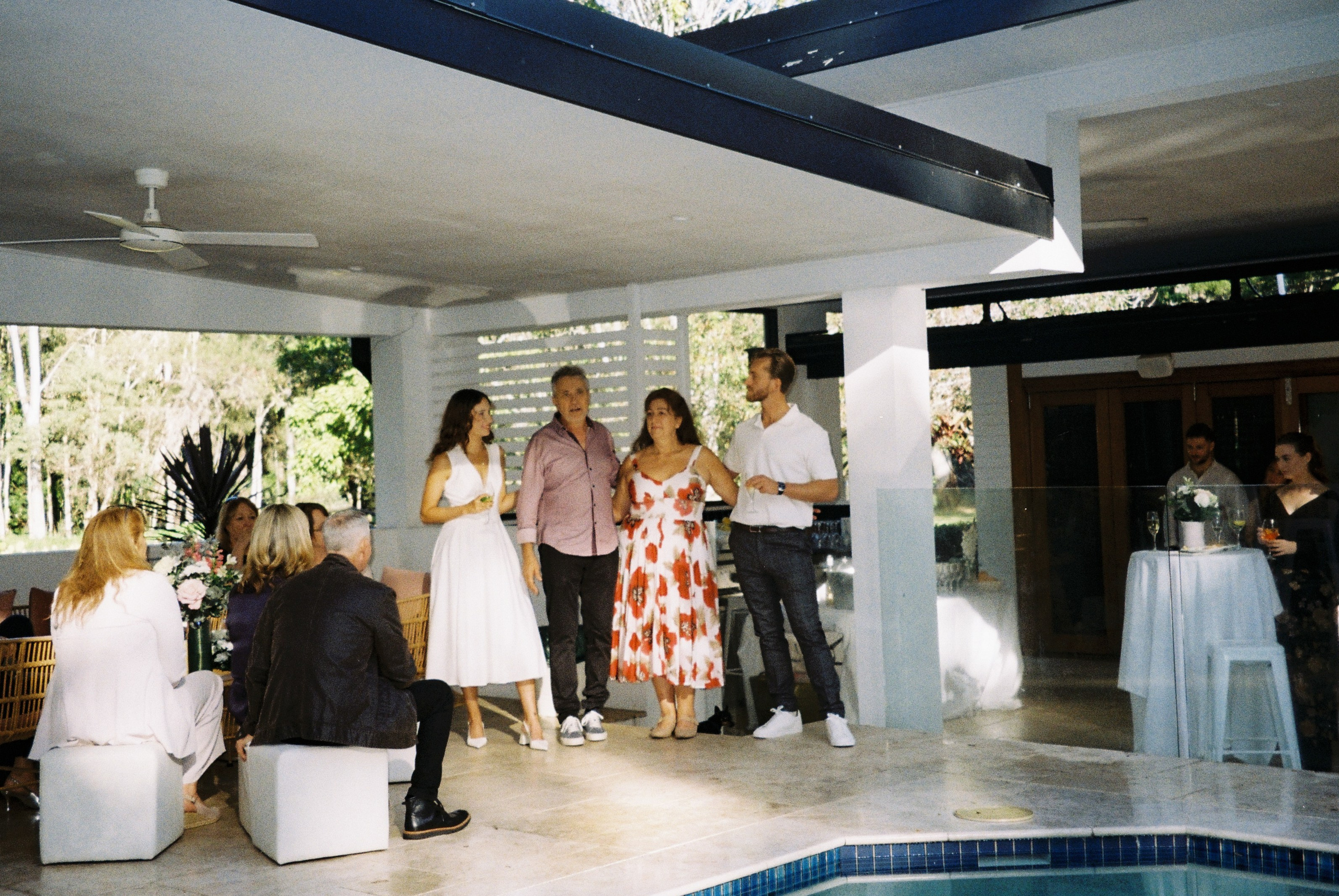 Engagement Party. Film portrait photographer