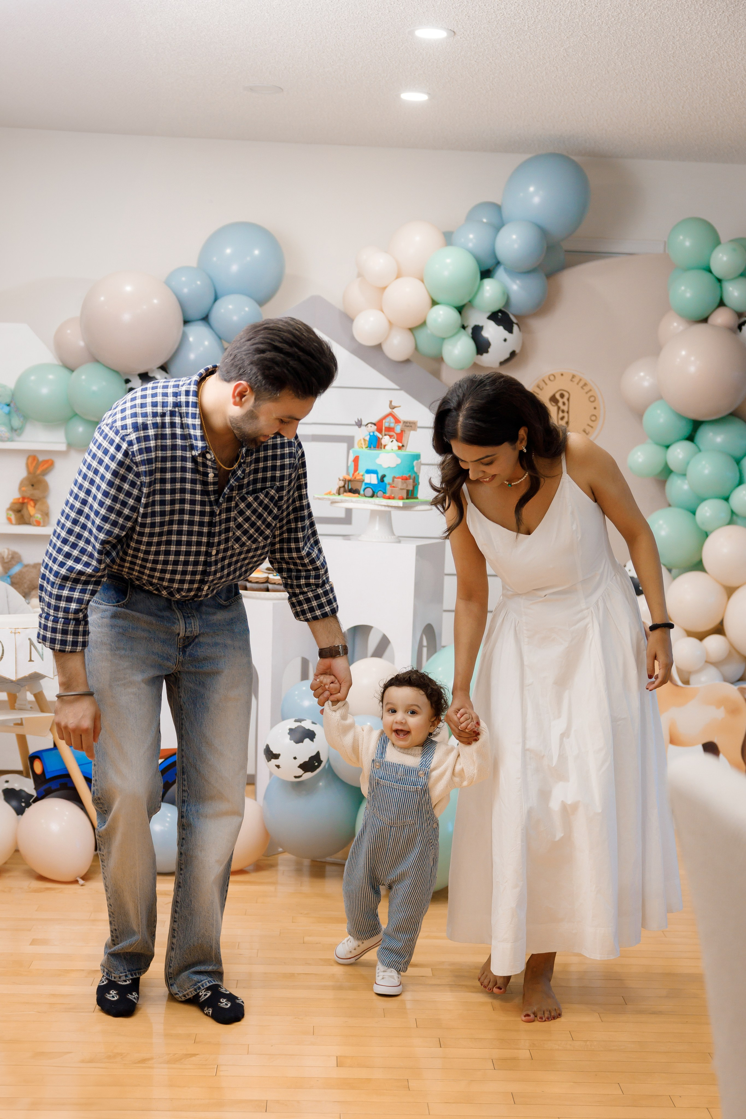 Fateh’s 1st birthday. Home