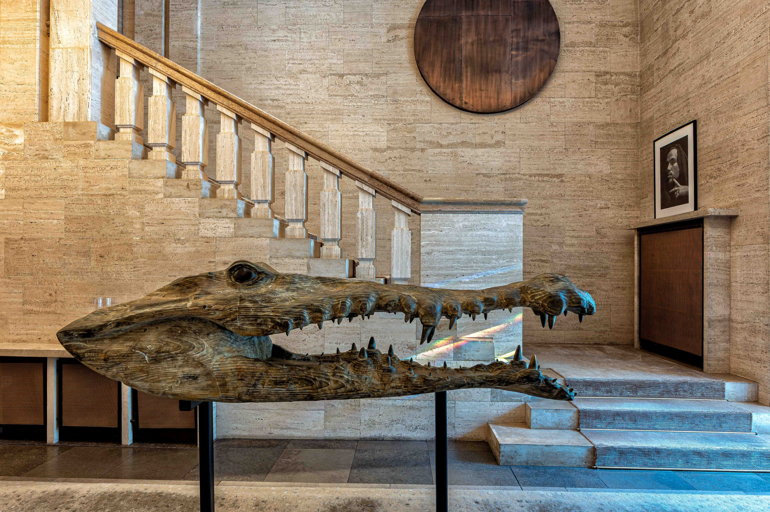 Interior und Architektur im Lobbybereich des Das Stue Hotels Berlin