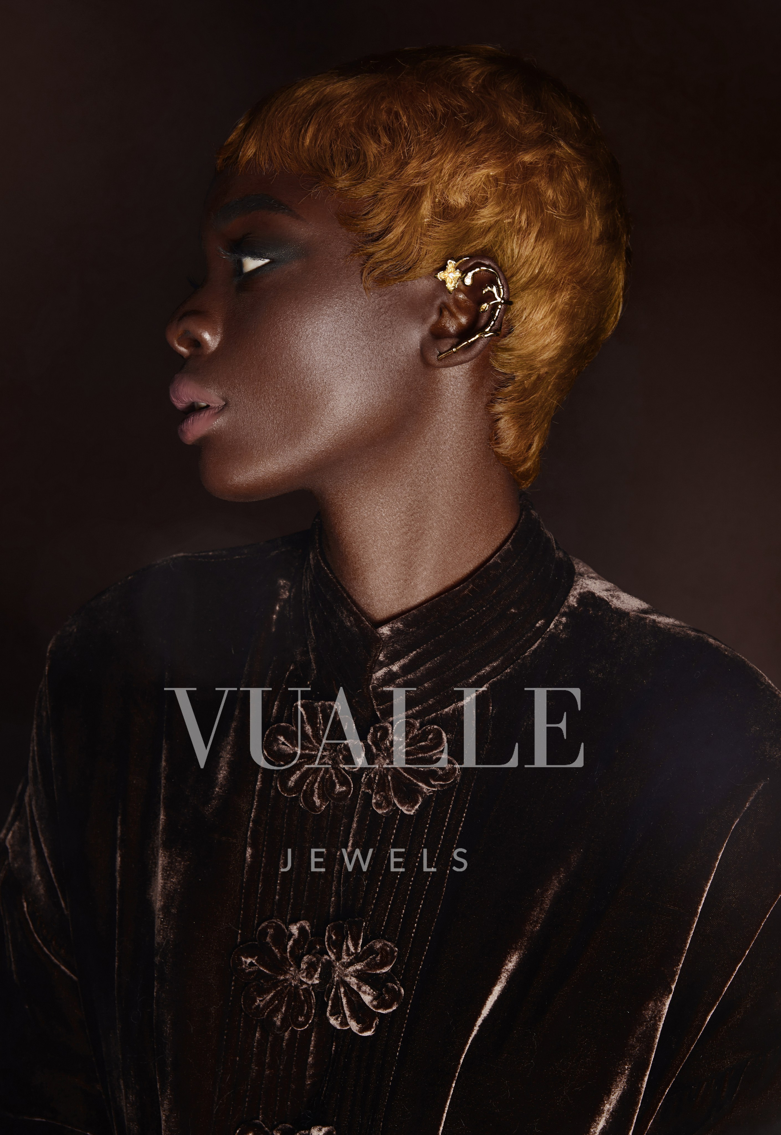 Professional hairstyling designed for fashion editorial shoot