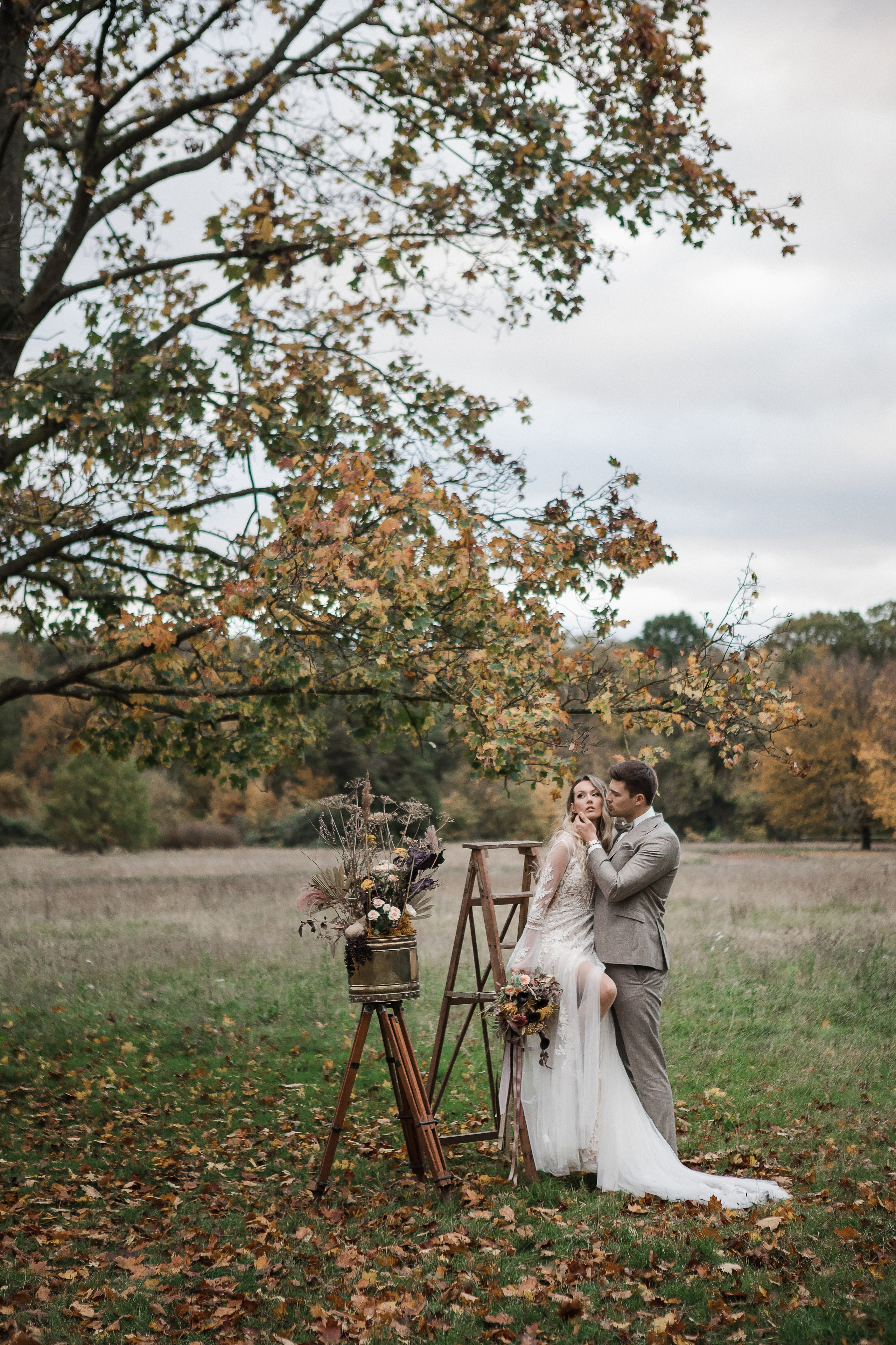 Осенняя свадьба на природе. Фотограф из Ганновера Анна Хорст