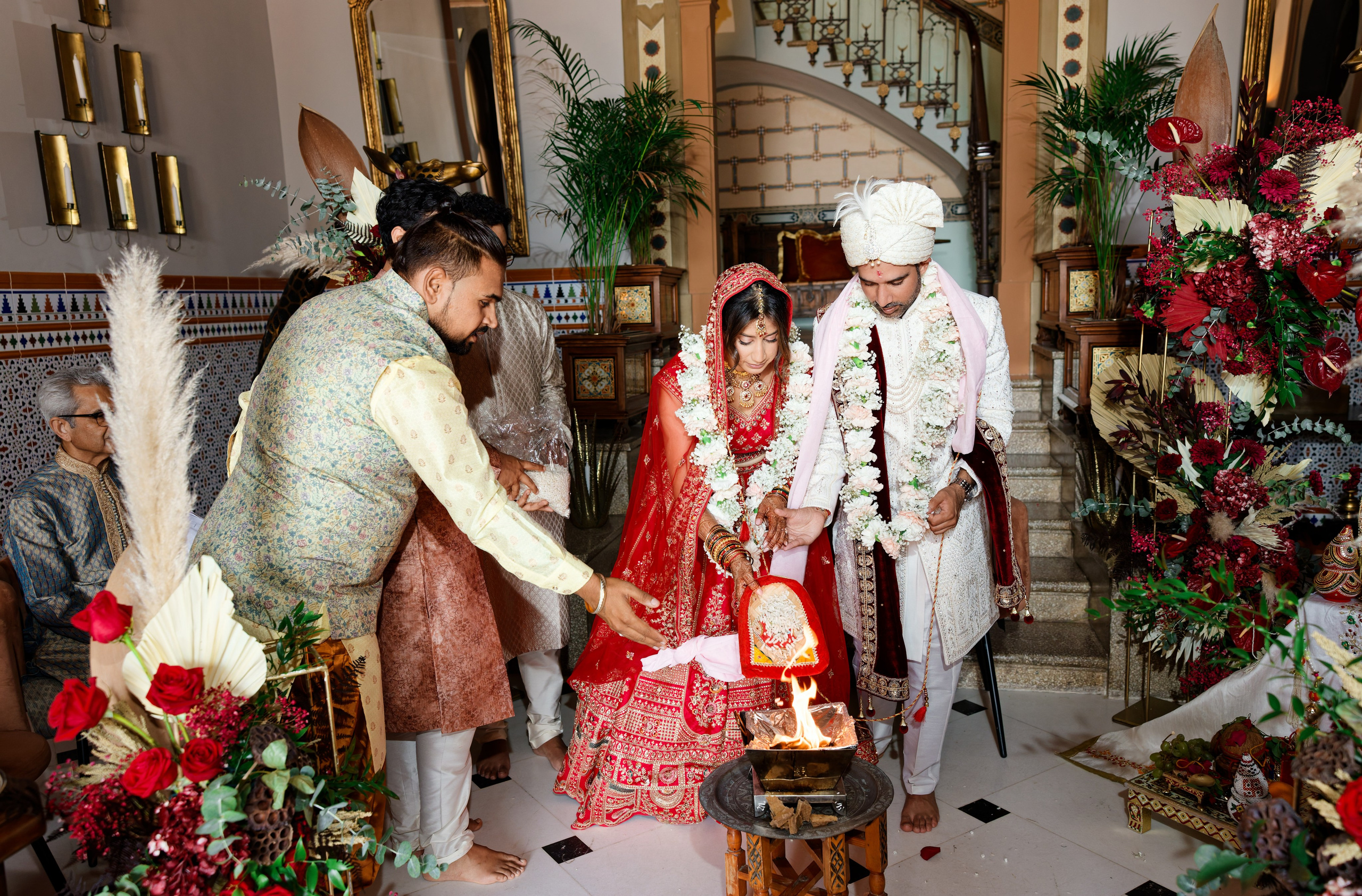 Indian wedding at Gran Villa Rosa, Barcelona