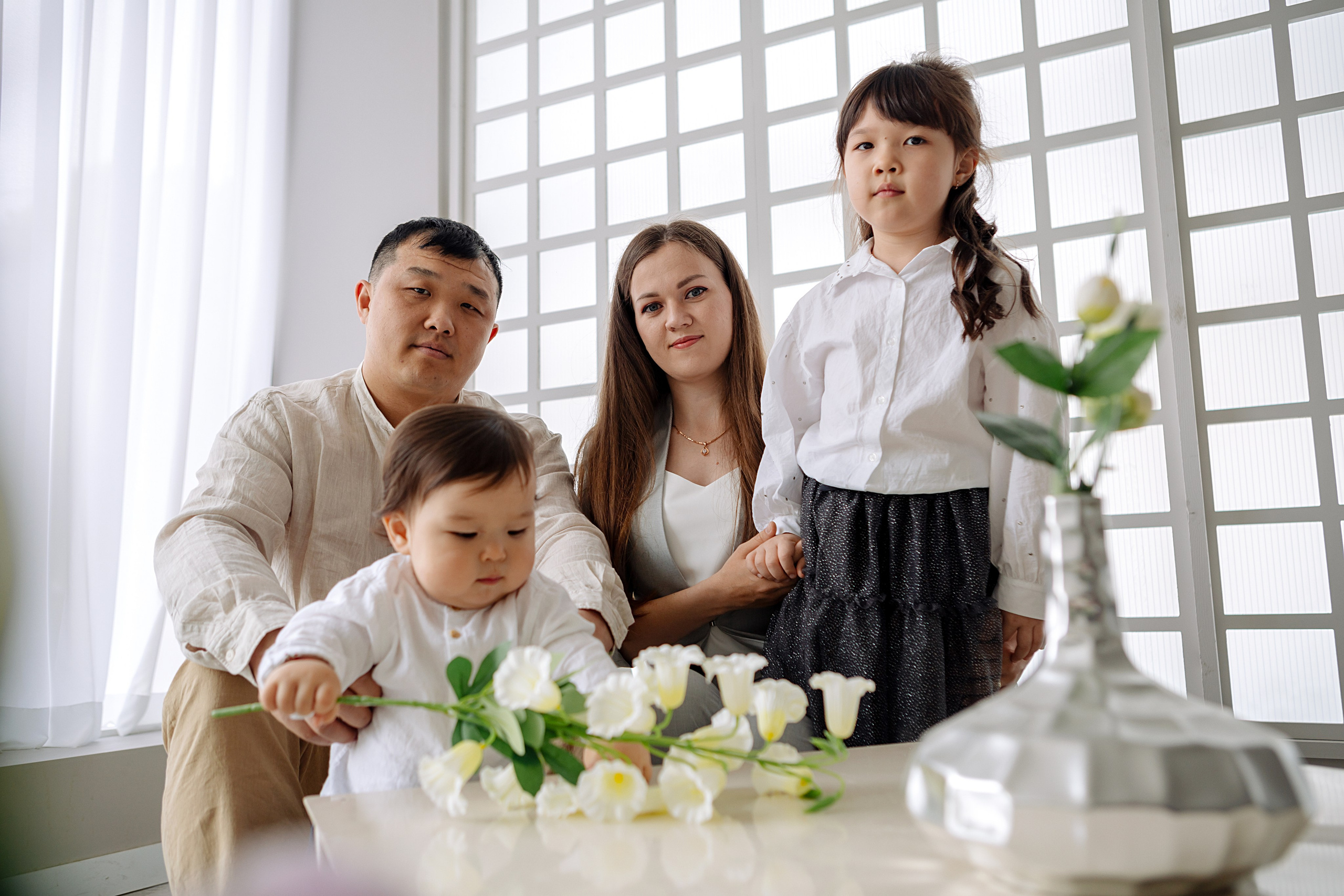 Тимофей в студии. Фотограф беременности, ньюборн и годовасиков в Корее Жанна Хан