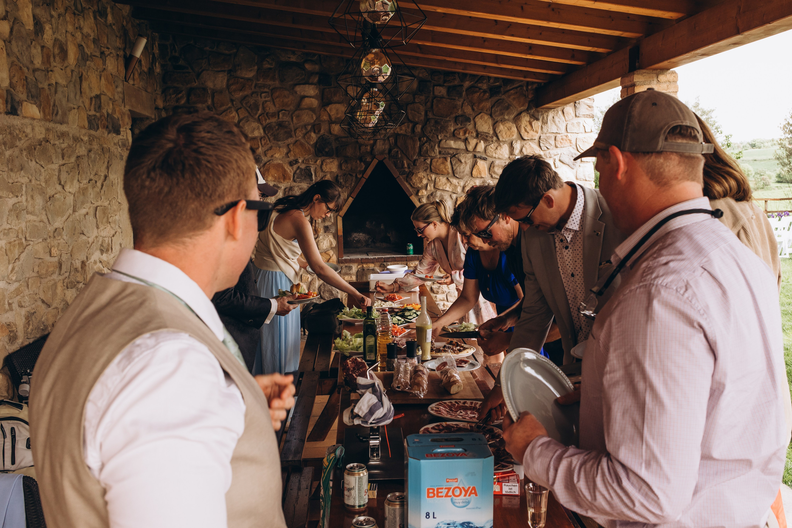 Wedding photography in Milan fashion district – stylish European couple.