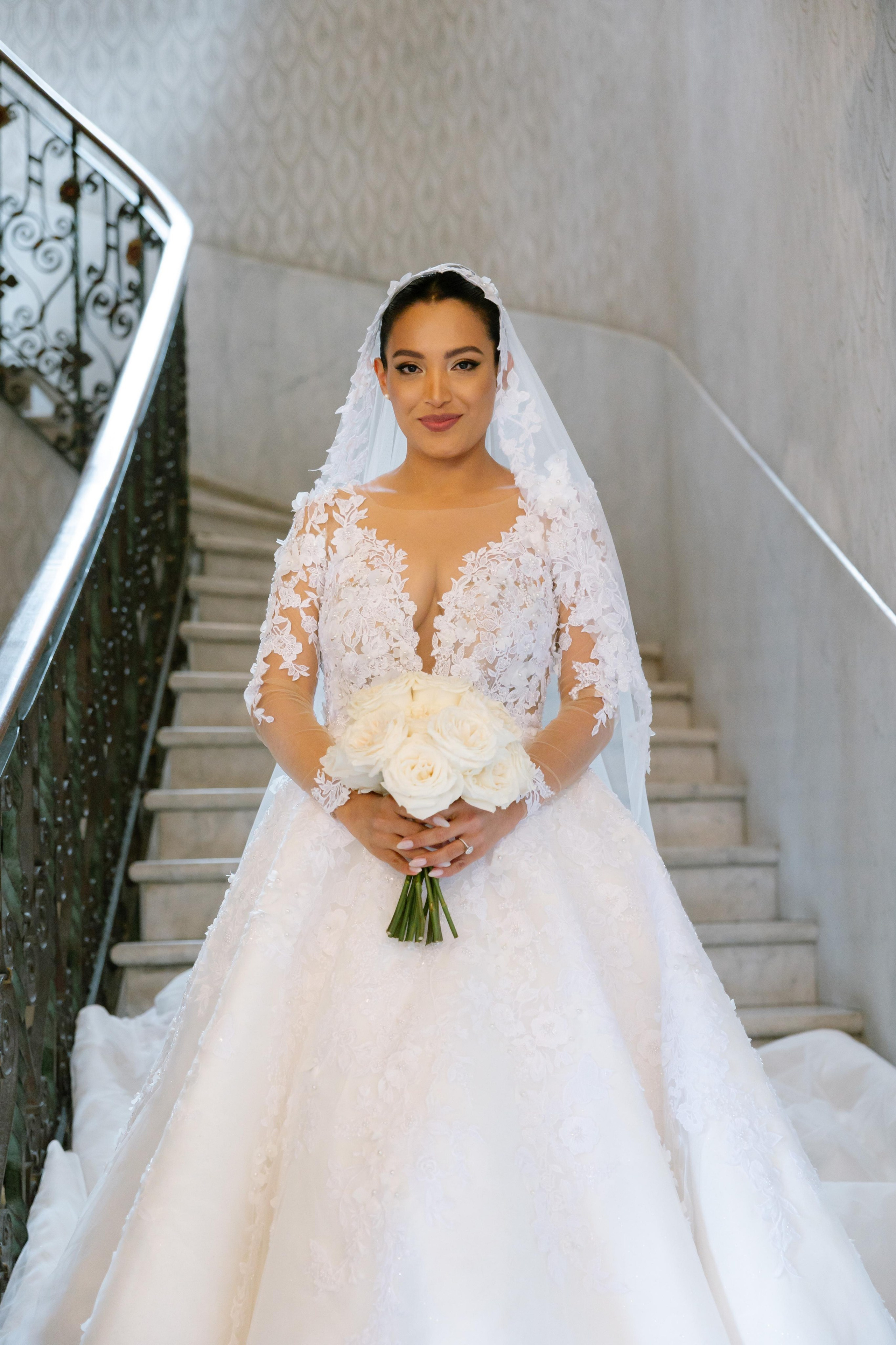 Classic elegant bridal makeup and hair design