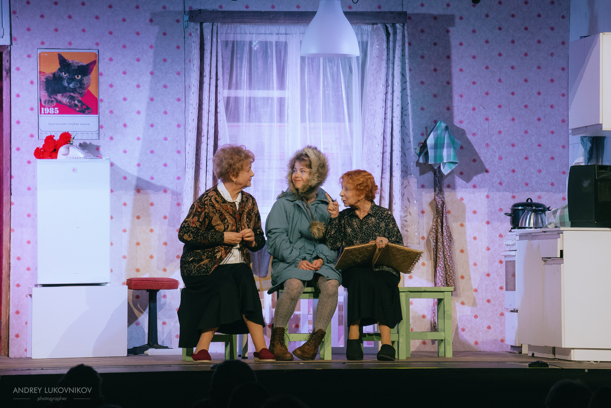 Фотосъёмка спектакля «Мой внук Вениамин» в Аликанте | Репортажный фотограф Андрей Луковников