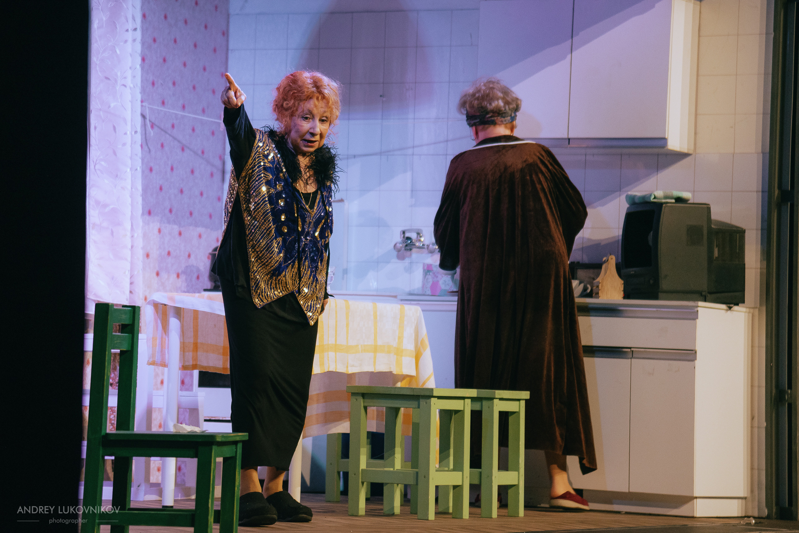 Фотосъёмка спектакля «Мой внук Вениамин» в Аликанте | Репортажный фотограф Андрей Луковников