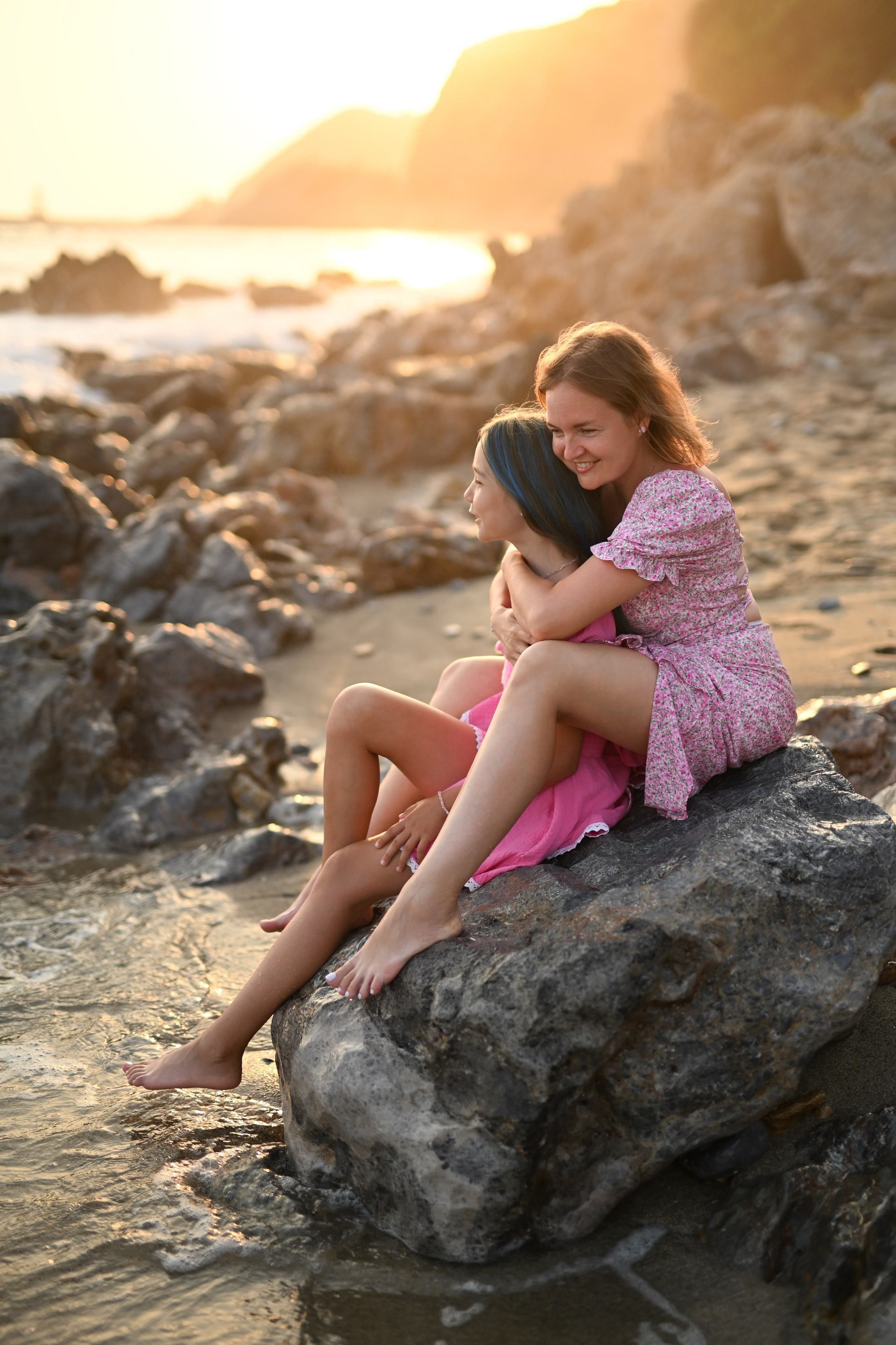 Семейная съемка на пляже Клеопатра. Фотограф в Алании (Аланье), Сиде, Манавгате. Турция
