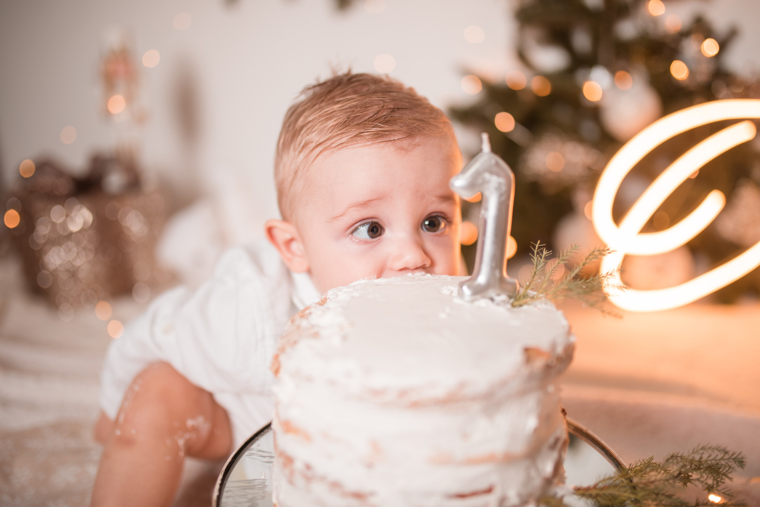 ILIJA 1TH BIRTHDAY SMASH CAKE. HOME