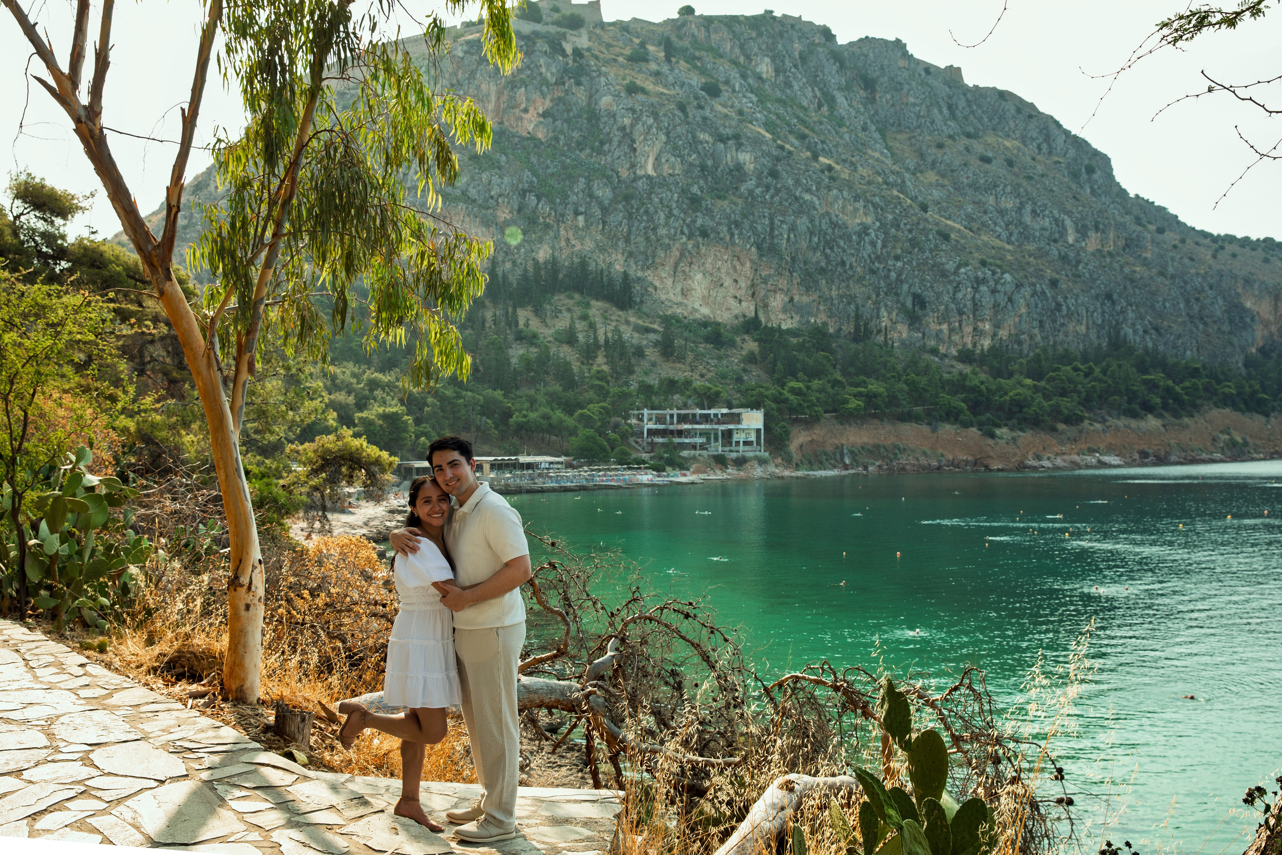 Ariana & Richard (USA). Photographer Anya Khasapi. Nafplio, Greece