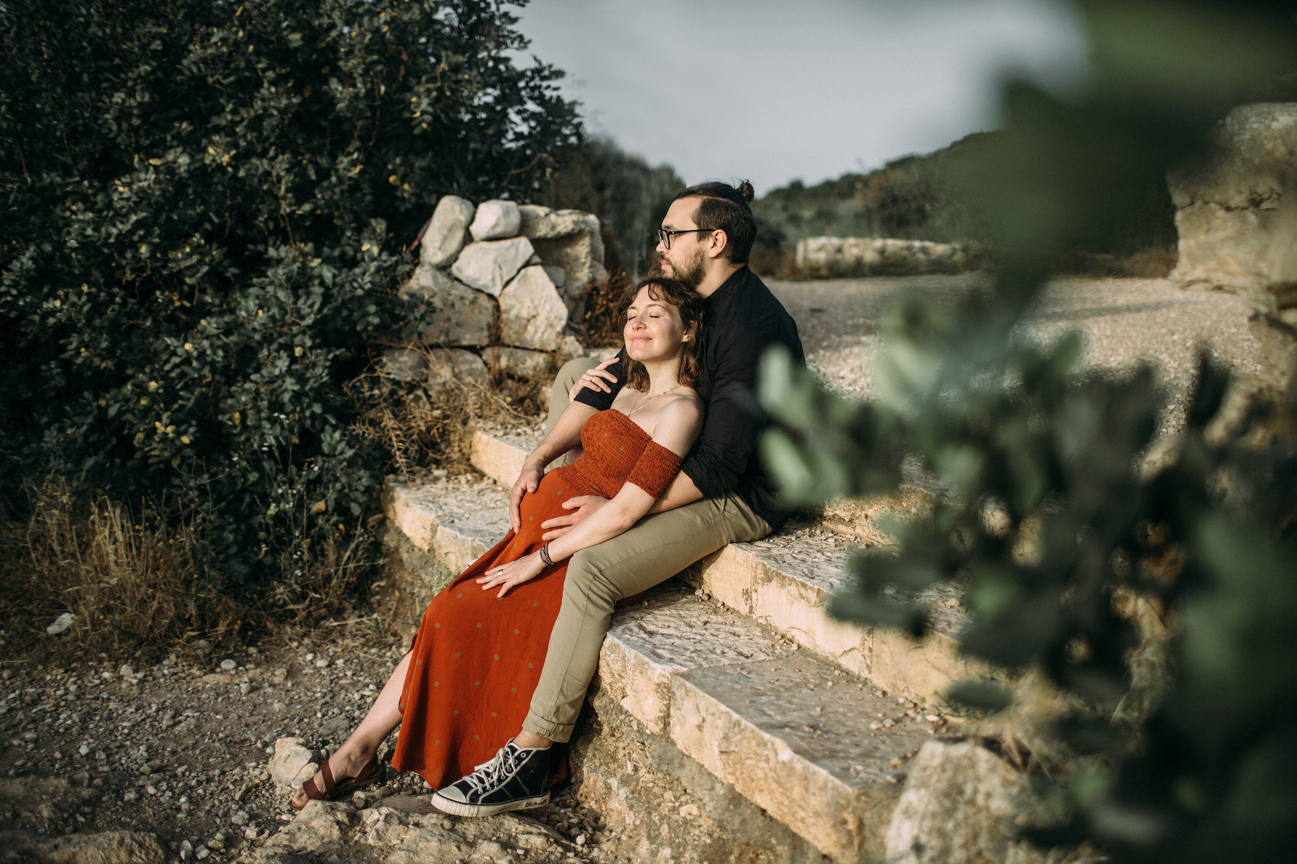Genya & Sasha at Stella Maris. Family photographer in Israel